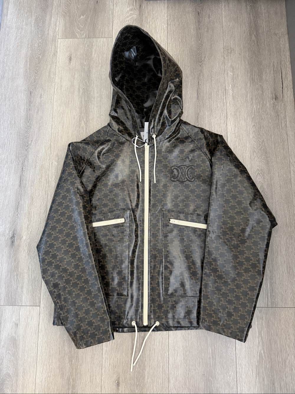 Celine Celine Triomphe Canvas Hoodie Jacket Size 36 Size XS / US 0-2 / IT 36-38 - 1 Thumbnail