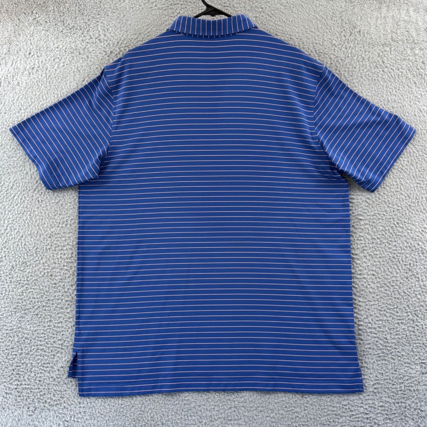 Peter Millar Peter Millar Polo Shirt XL Blue Striped Short Sleeve Golf Preppy Mens Shirt Size US XL / EU 56 / 4 - 7 Thumbnail