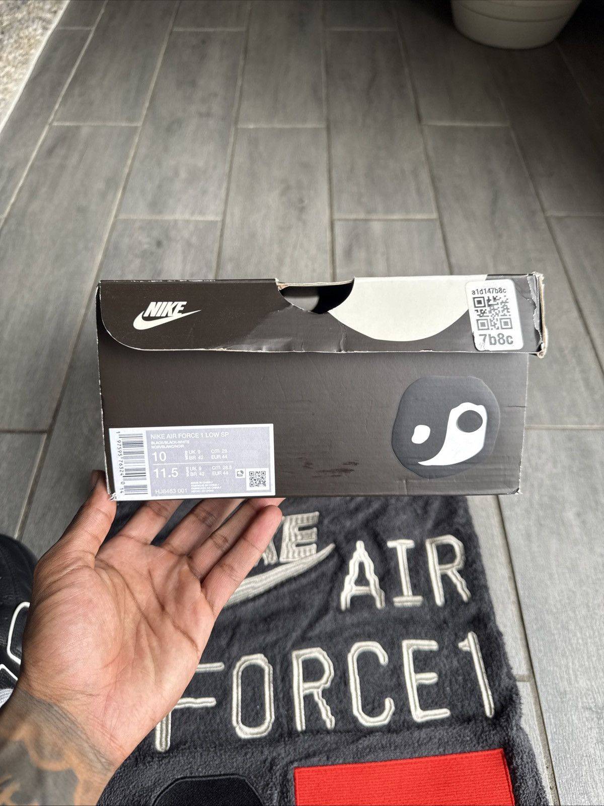 Cactus Plant Flea Market CPFM Nike Air Force 1 Black Size US 10 / EU 43 - 9 Thumbnail