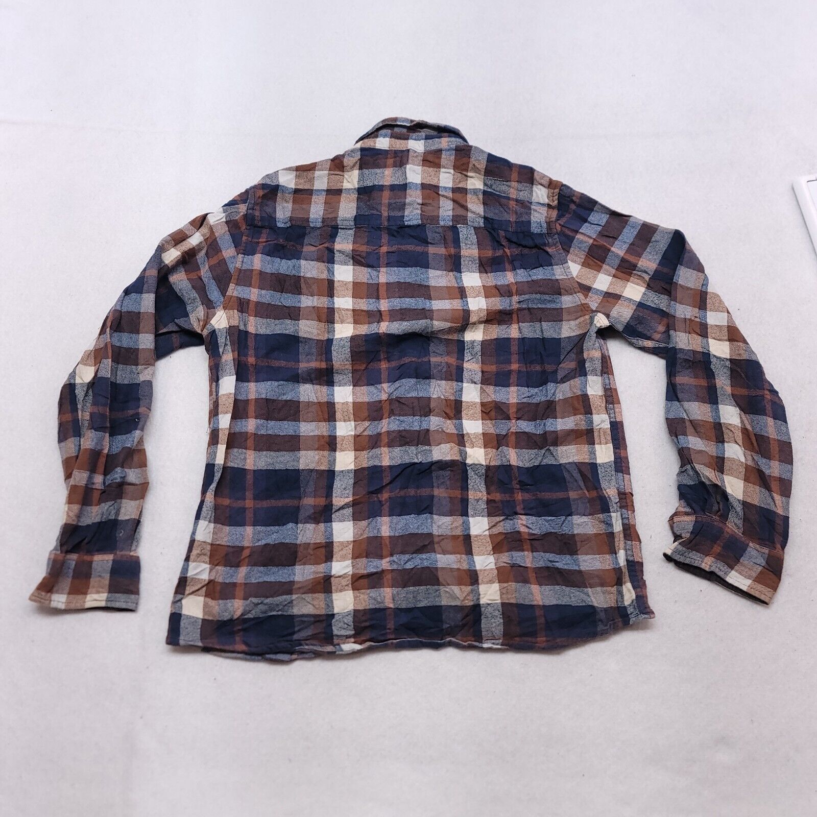 North River Outfitters North River Madras Flannel Shirt Mens Size Medium M Blue Size US M / EU 48-50 / 2 - 10 Thumbnail