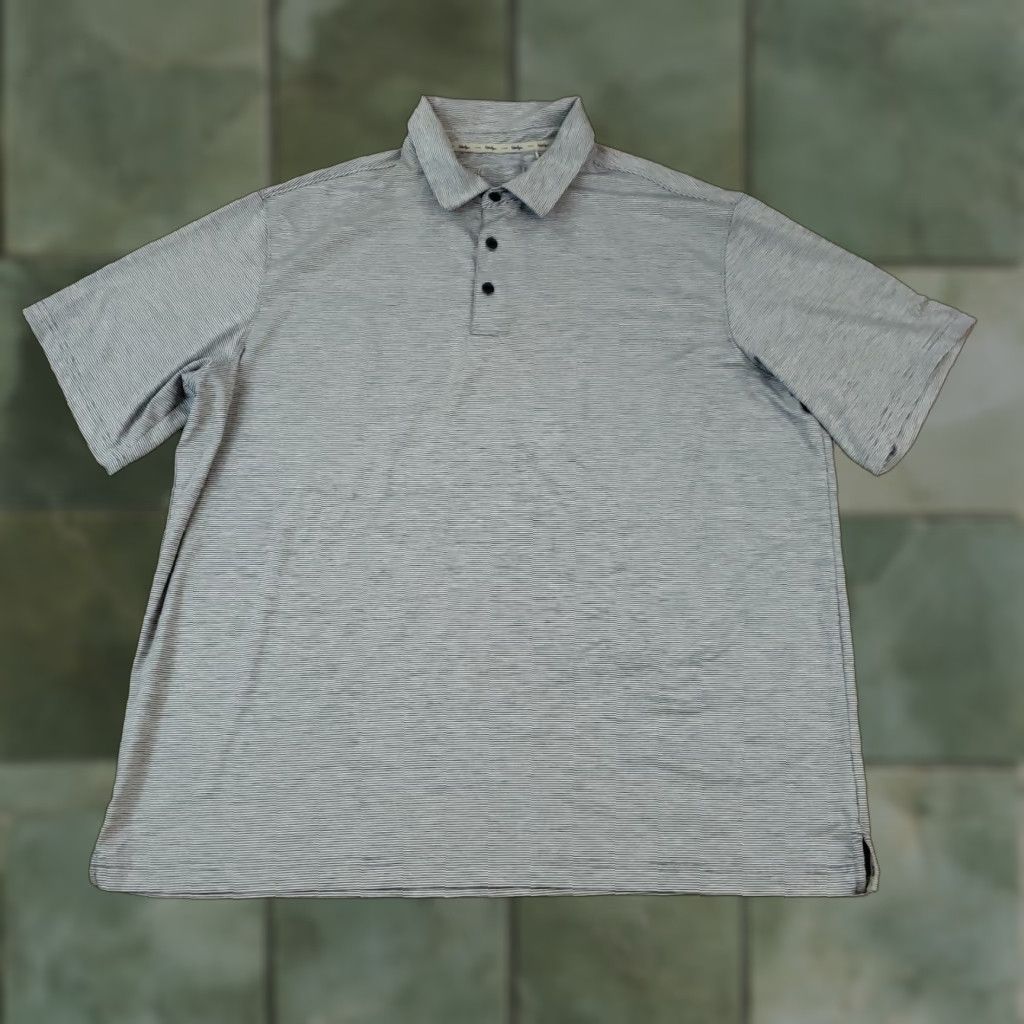 Vintage Walter Hagen Polo Shirt Mens 2XL Blue Striped Golf Short Sleeve Polo Shirt, Walter Hagen, Polo, 2XL, Blue, Striped, Golf Size US XXL / EU 58 / 5 - 1 Thumbnail