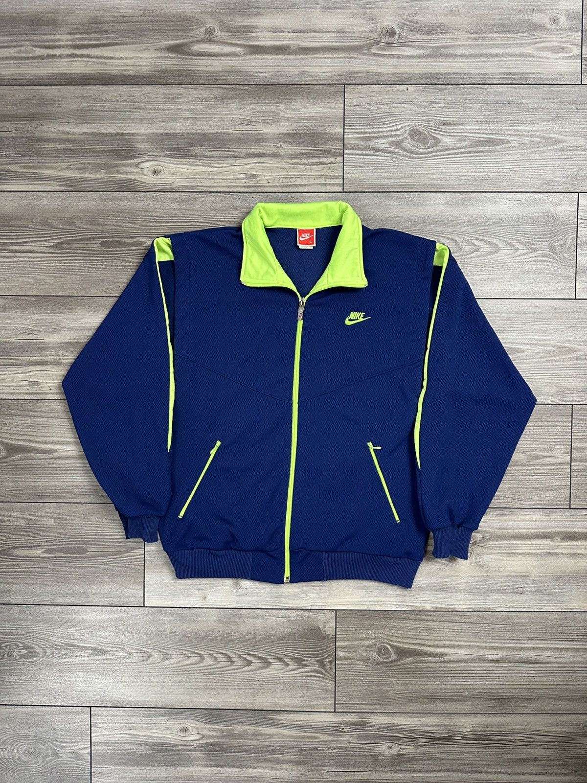 Nike Vintage Nike Spellout Full Zip Sweater Size US M / EU 48-50 / 2 - 1 Thumbnail