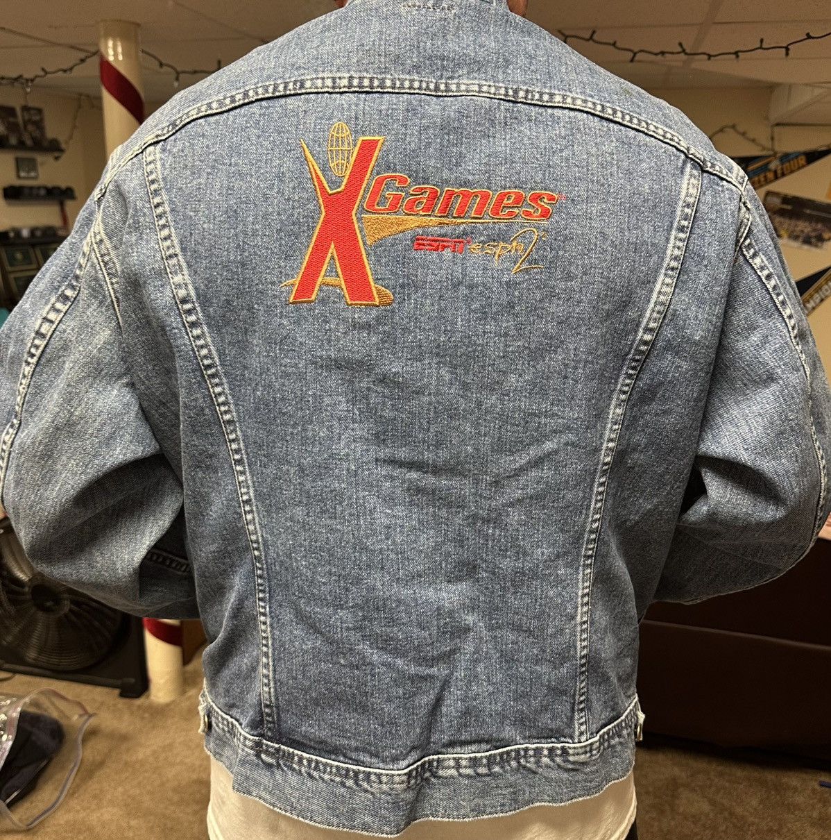 Lee Vintage X Games Denim Jacket Size US XXL / EU 58 / 5 - 2 Thumbnail