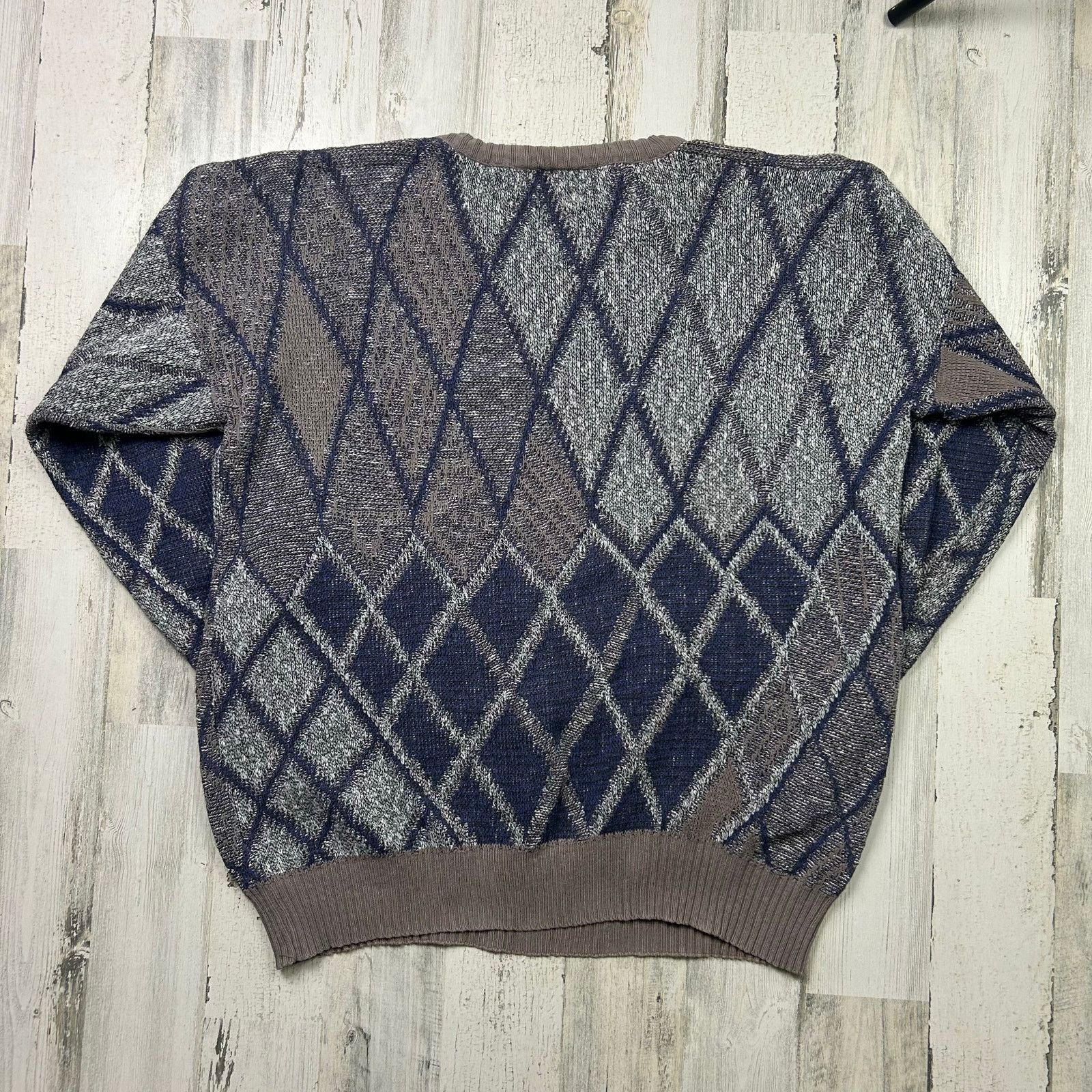 Vintage Vintage 80s Da Vinci Knit Sweater Size XXL / US 16-18 / IT 52-54 - 3 Thumbnail