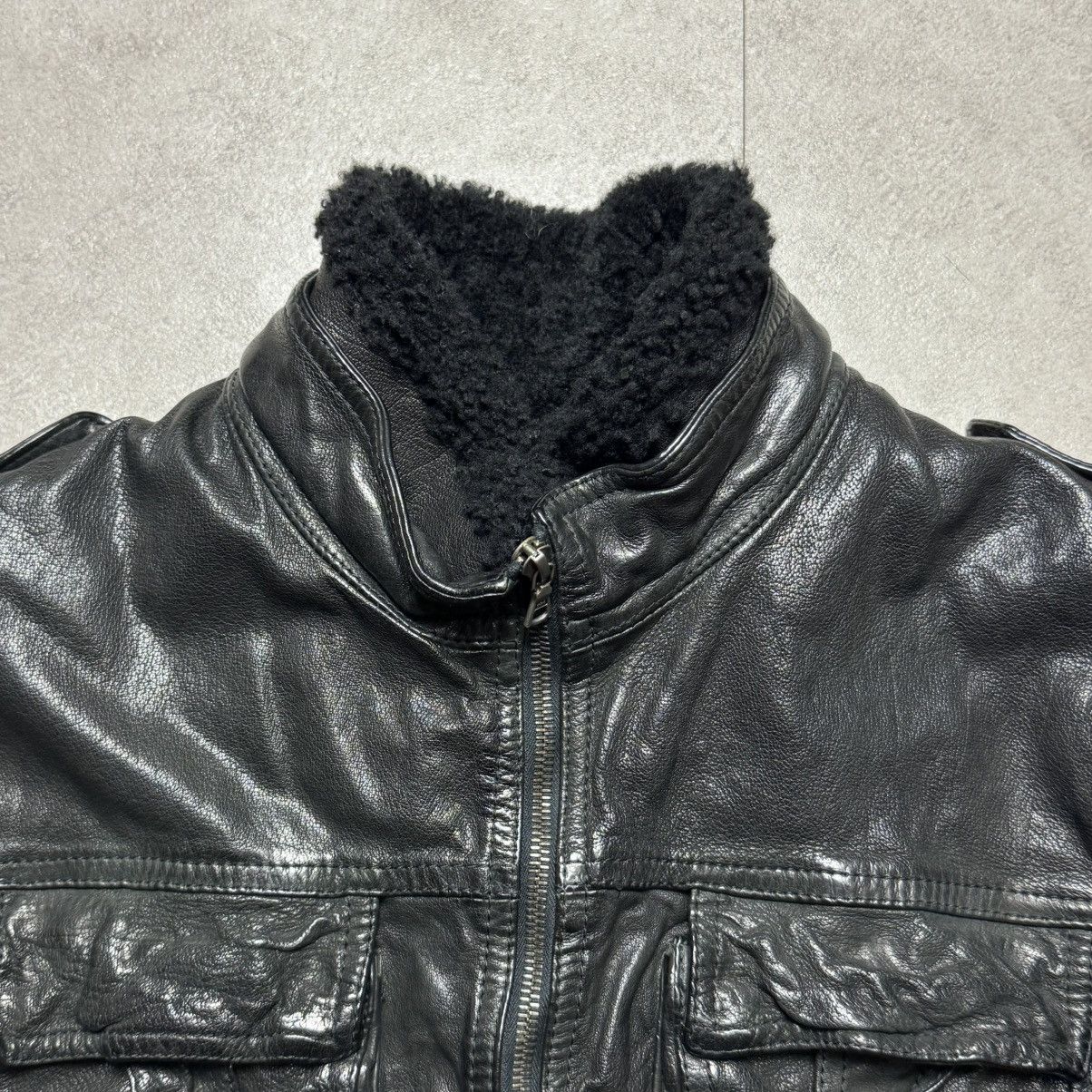 Neil Barrett Neil Barrett Shearling Fur Buffalo Leather Jacket Size US S / EU 44-46 / 1 - 6 Thumbnail