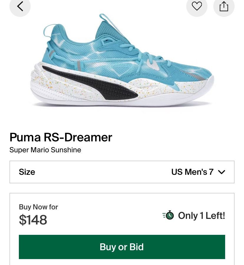 Puma Puma x Super Mario Sunshine Size US 7 / EU 40 - 9 Thumbnail