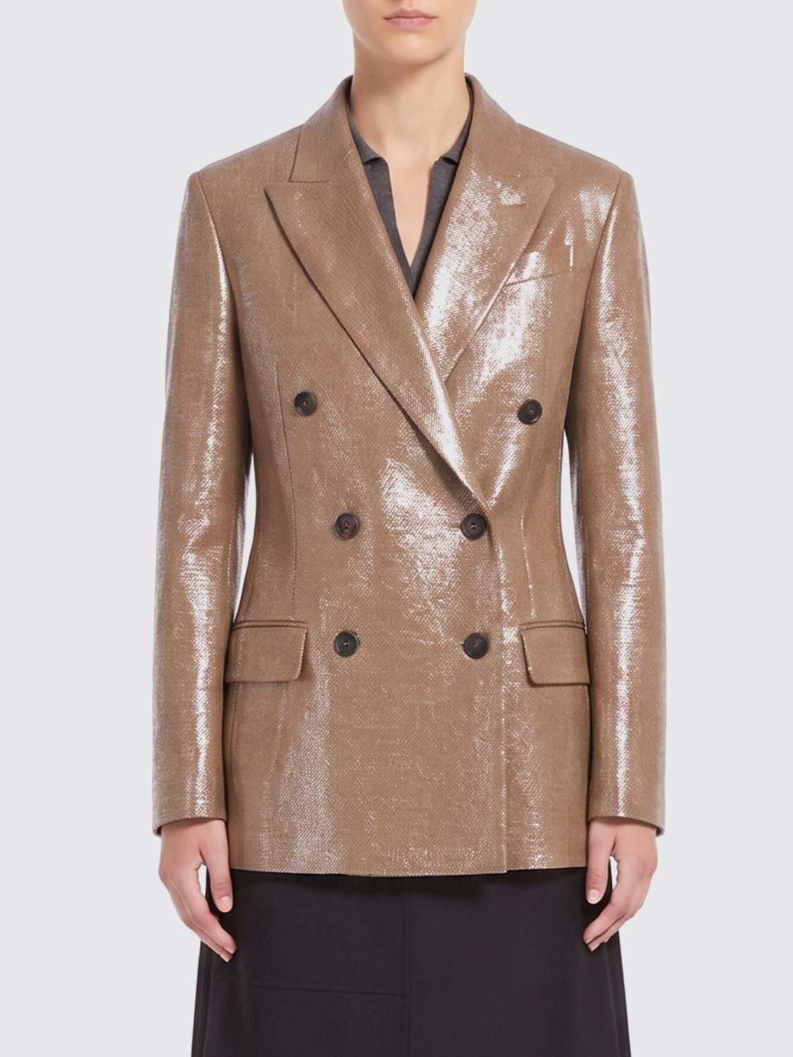 Brunello Cucinelli Brunello Cucinelli Jacket Woman Brown Size M / US 6-8 / IT 42-44 - 1 Thumbnail