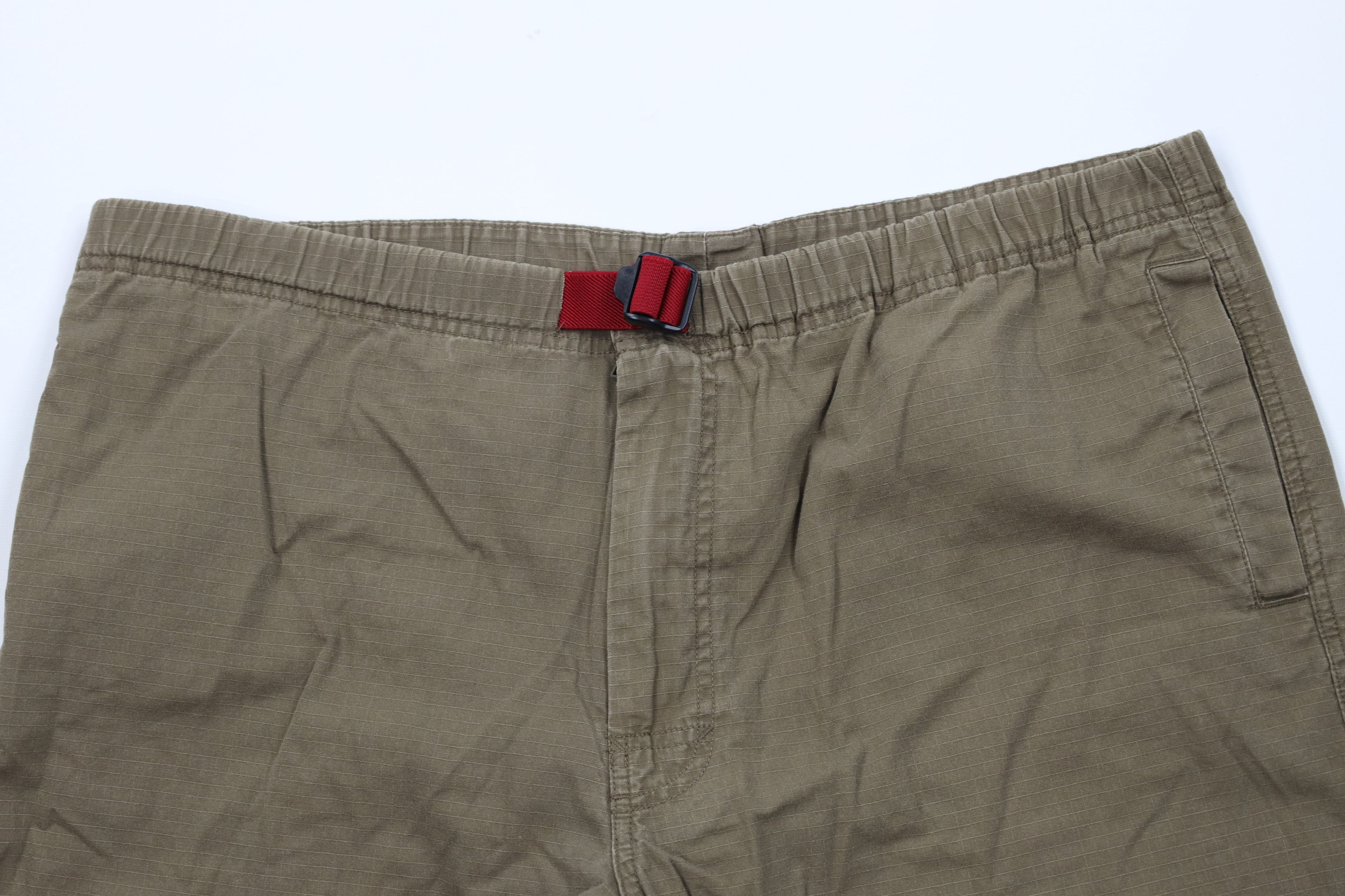 Gap Vintage Y2K 2001 Gap Ripstop Shorts Cotton Brown Green Size US 36 / EU 52 - 2 Thumbnail