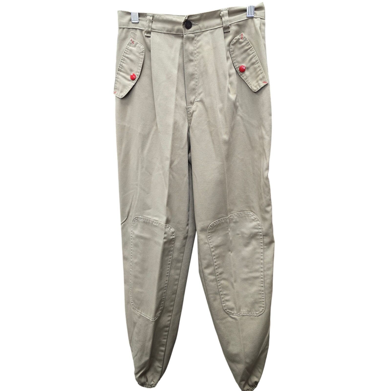 Other Vintage Shades Khaki Elastic Ankle Pants Size 26" / US 2 / IT 38 - 1 Thumbnail