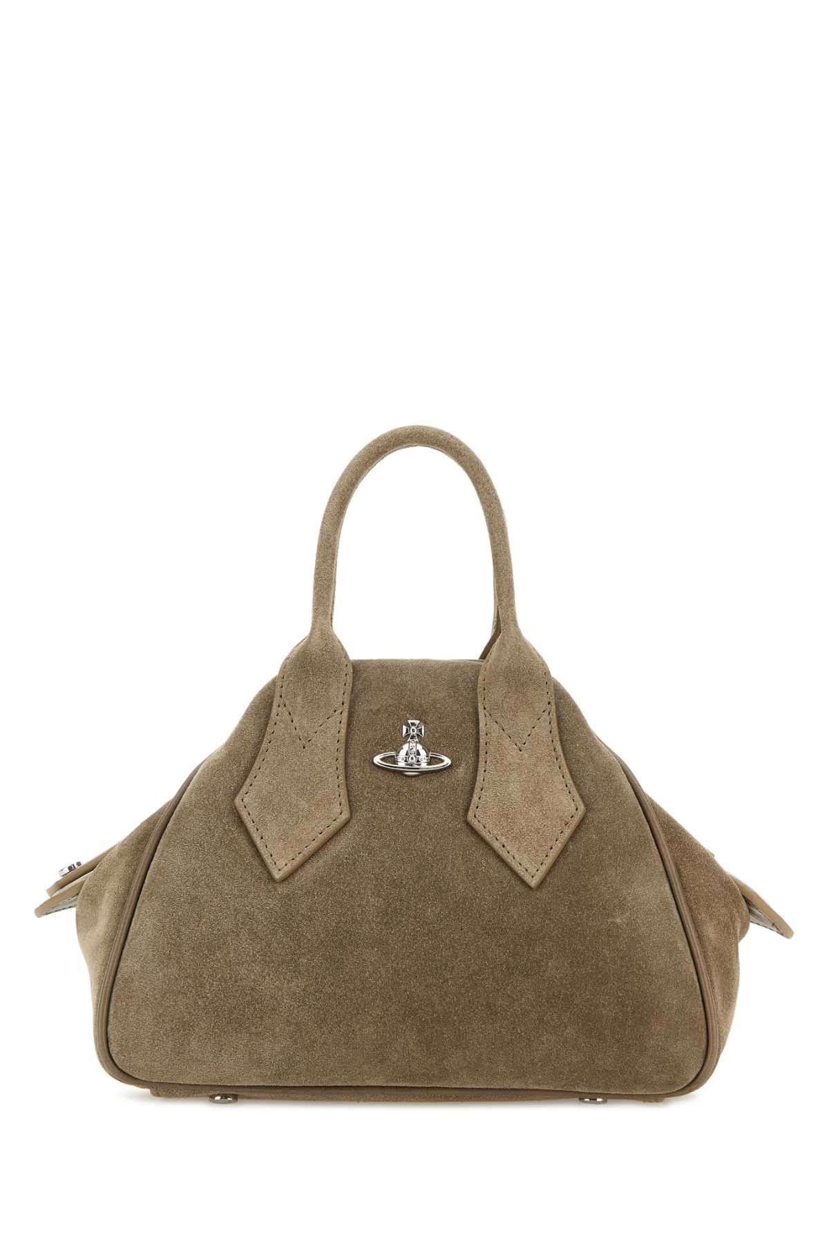 Vivienne Westwood Dove Grey Suede Small Yasmine Handbag Size ONE SIZE - 1 Thumbnail