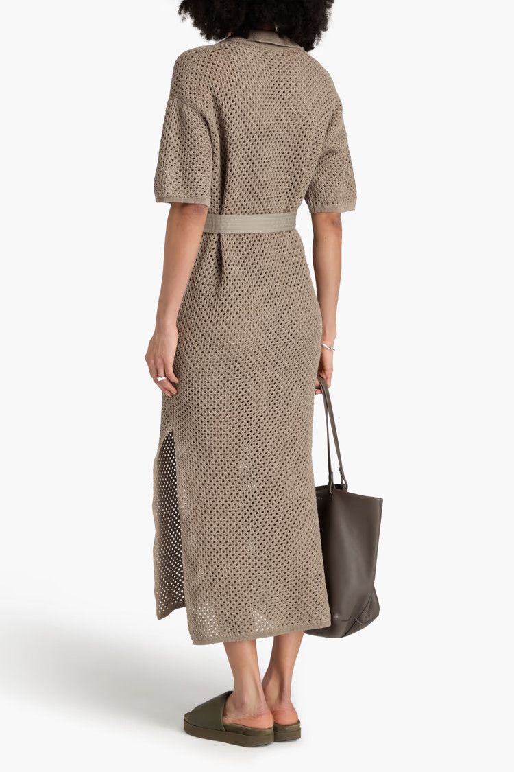Brunello Cucinelli o1w1db10825 Dress in Brown Size S / US 4 / IT 40 - 3 Thumbnail