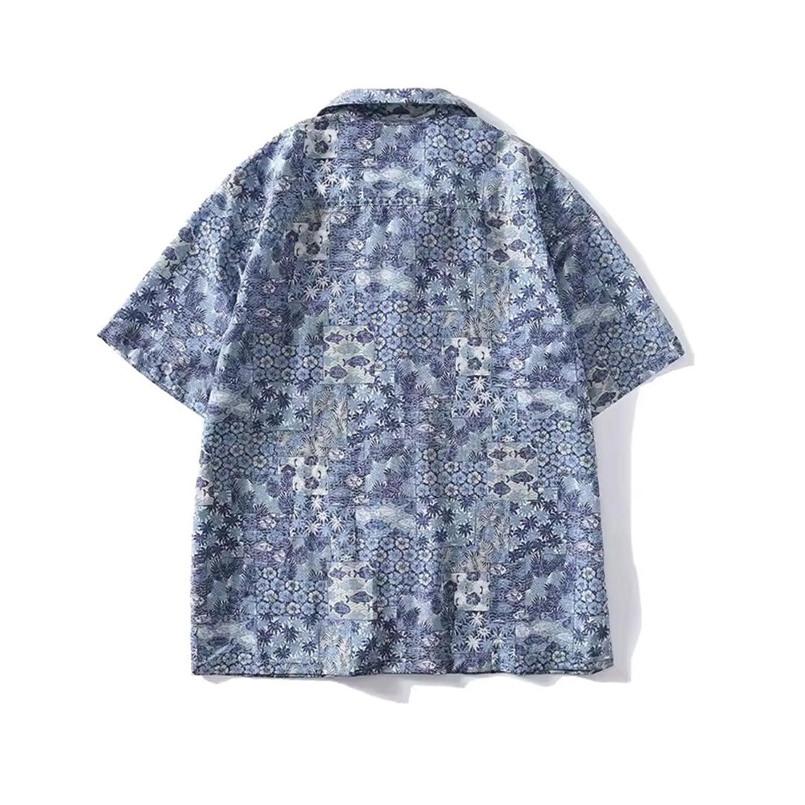 Other Vibrant Blue Floral Short-Sleeve Shirt Size US M / EU 48-50 / 2 - 2 Thumbnail