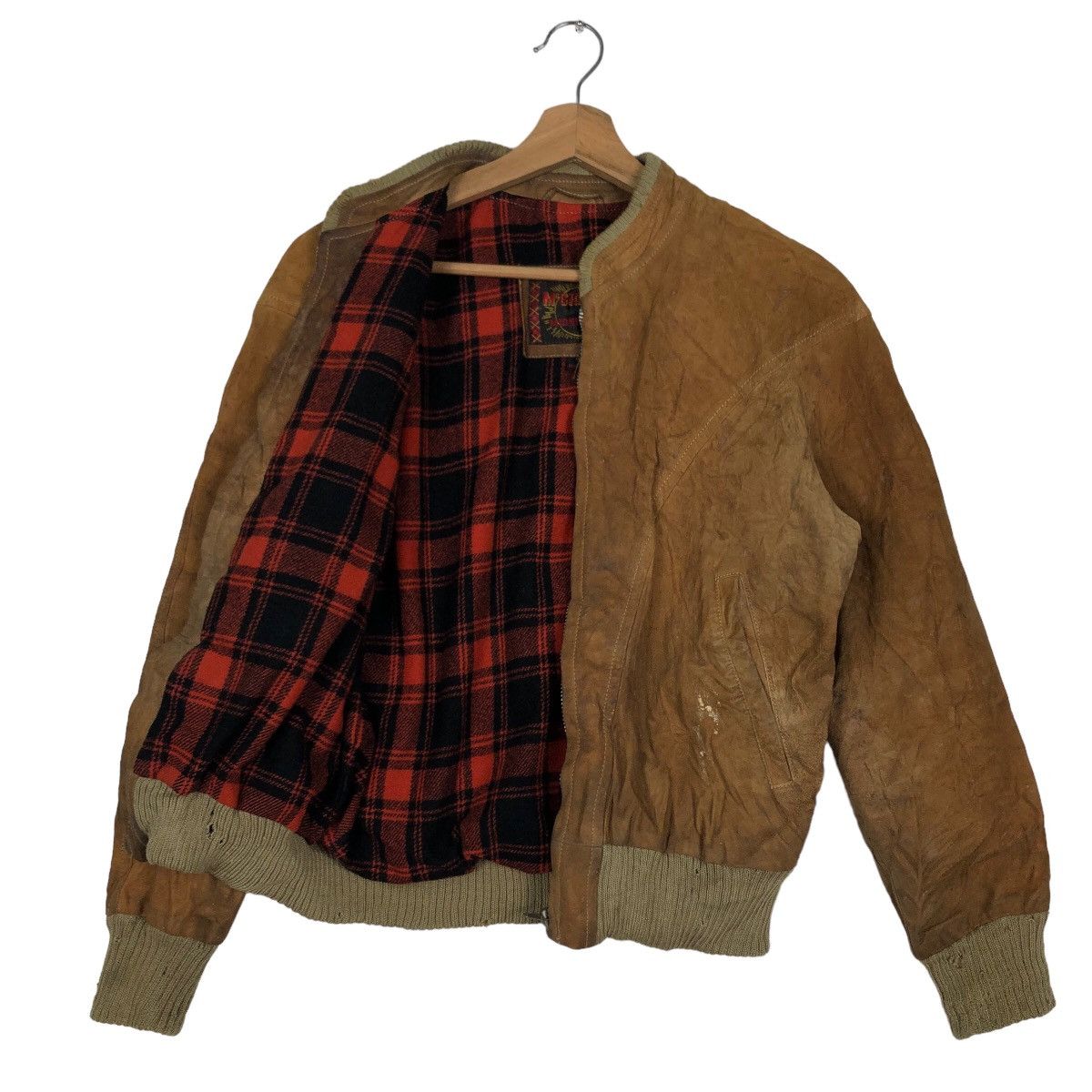 Genuine Leather 🔥90’s Vintage Genuine Leather Jacket Bomber Mc Gregor Japan Size US M / EU 48-50 / 2 - 8 Thumbnail