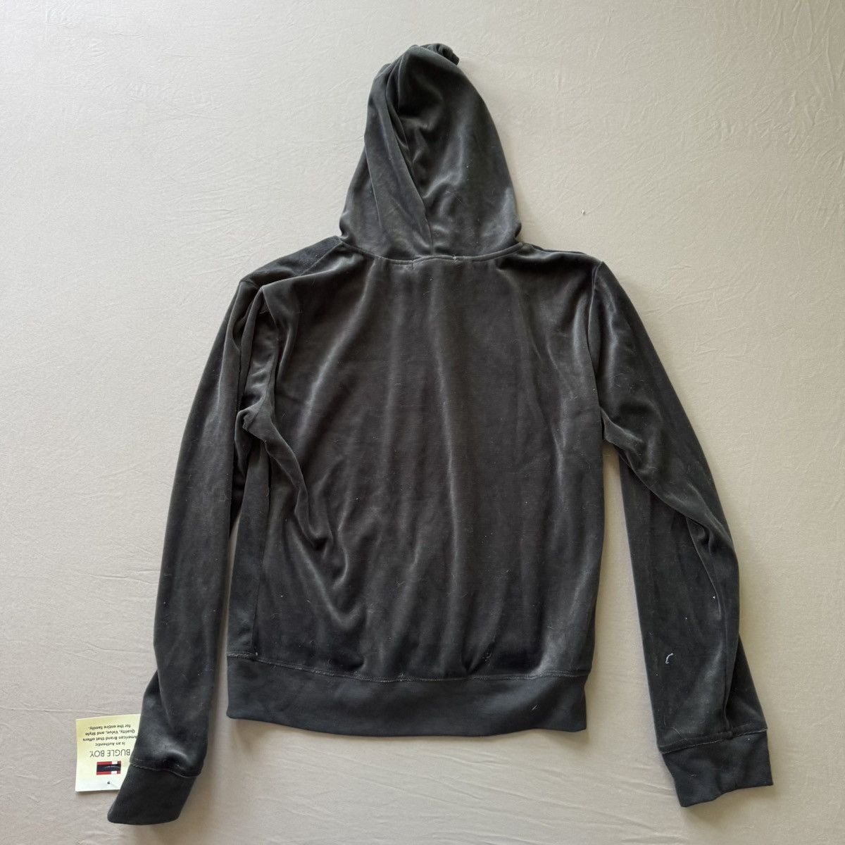 Bugle Boy Vintage Bugle Boy Velour Zip Up Hoodie Size XL / US 12-14 / IT 48-50 - 2 Thumbnail