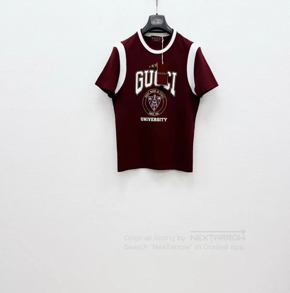 Gucci Red Short Sleeve University Print Shirt. Size US S / EU 44-46 / 1 - 1 Thumbnail