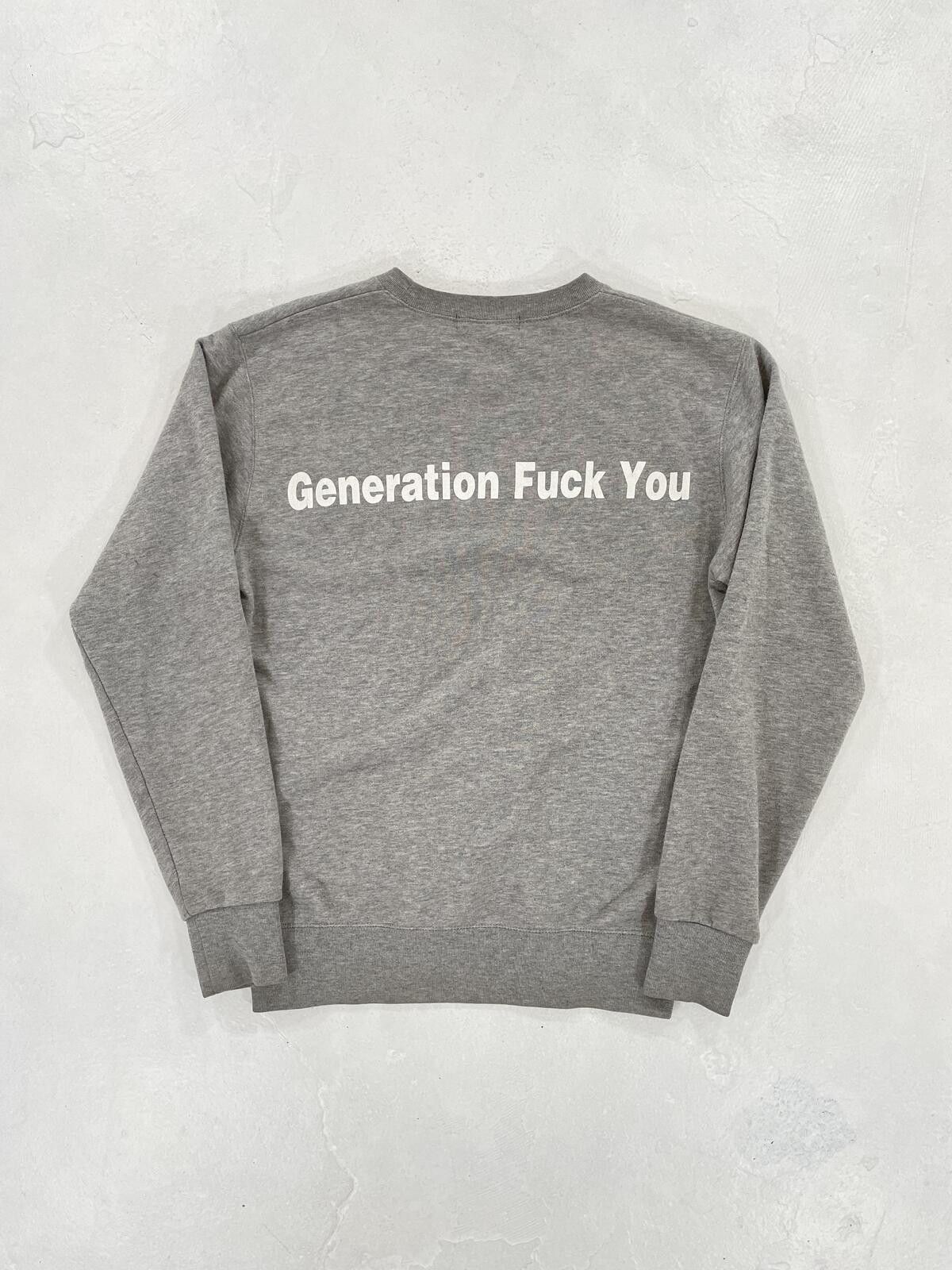 Undercover Undercover Generation fuck you crew neck Size US S / EU 44-46 / 1 - 4 Thumbnail
