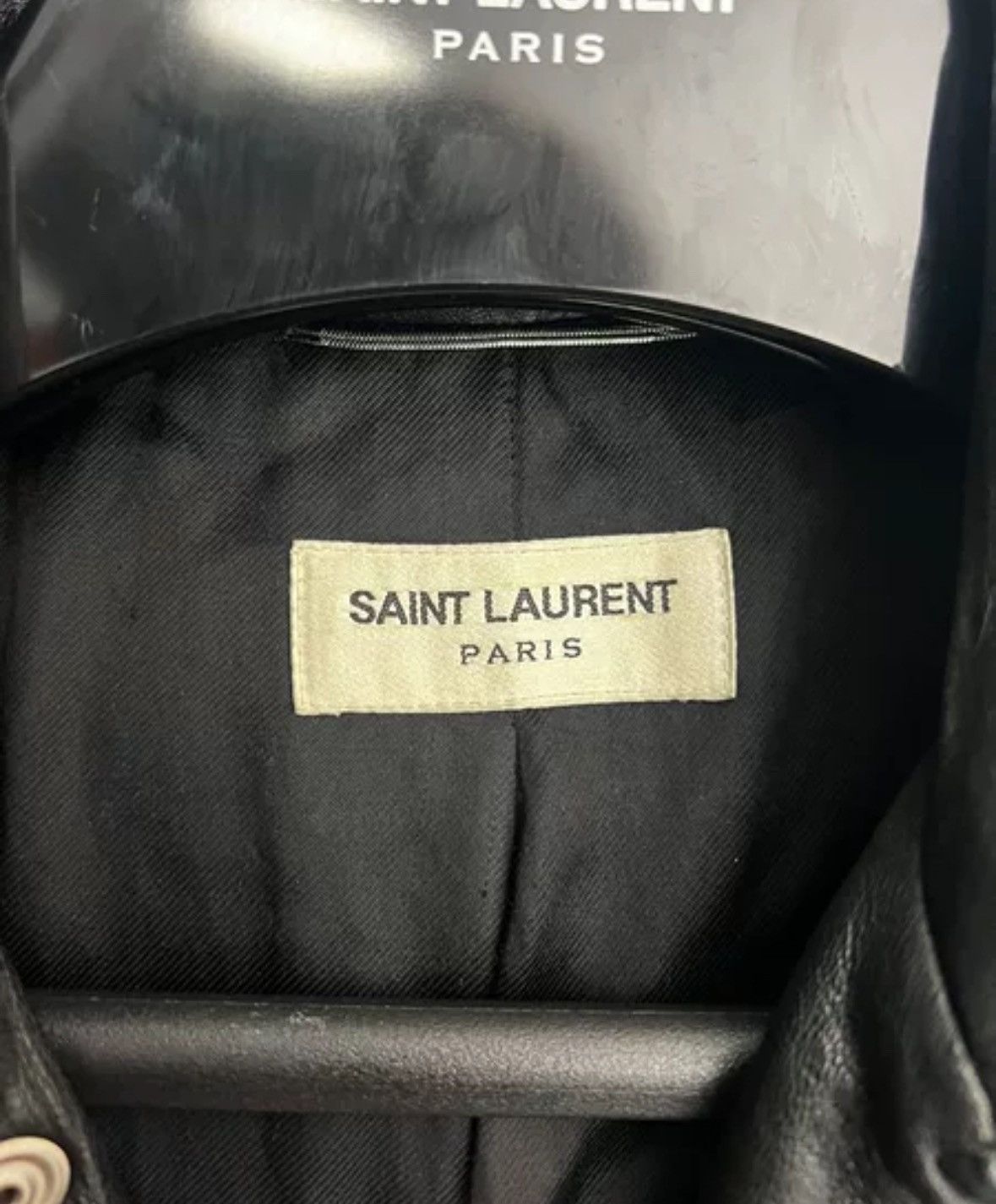 Saint Laurent Paris × Yves Saint Laurent Saint Laurent SLP Authentic 16 Motorcycle Leather Jacket Size US M / EU 48-50 / 2 - 4 Thumbnail