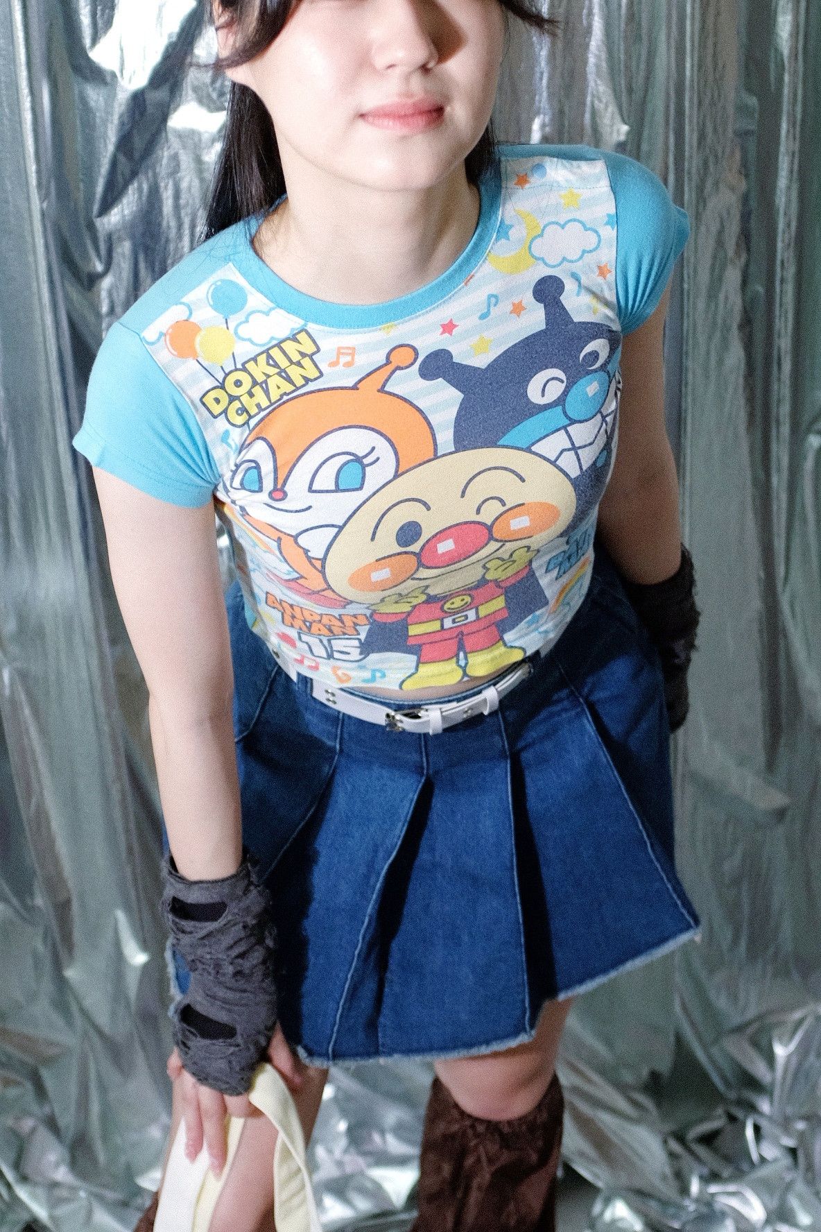 Anime × Japanese Brand × Vintage ANPANMAN Y2K VINTAGE CROP ANIME TEE Size XXS / US 00 / IT 34 - 3 Thumbnail