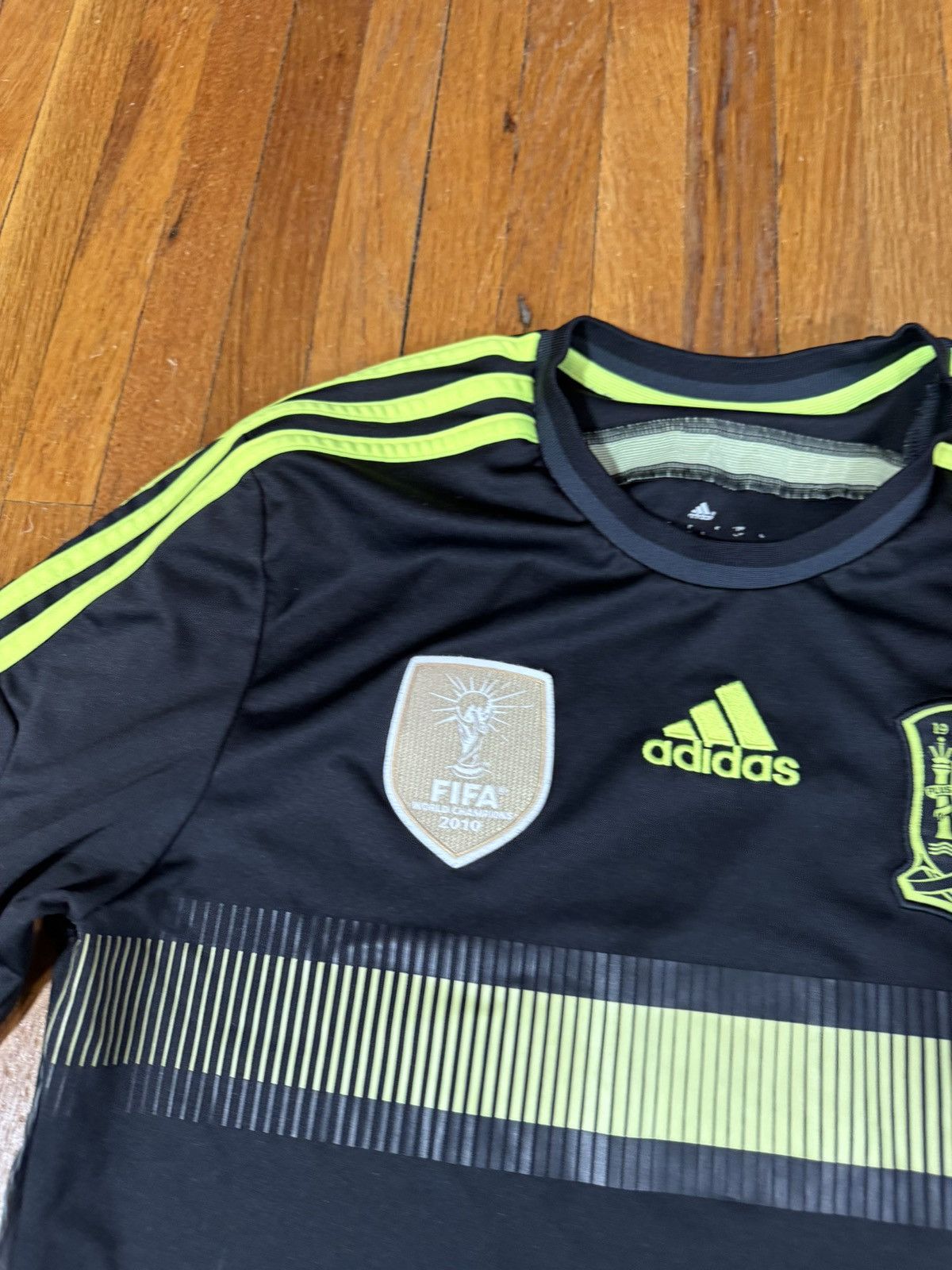 Adidas Adidas Climacool Spain National Black Soccer Jersey 2013 Size US S / EU 44-46 / 1 - 3 Thumbnail