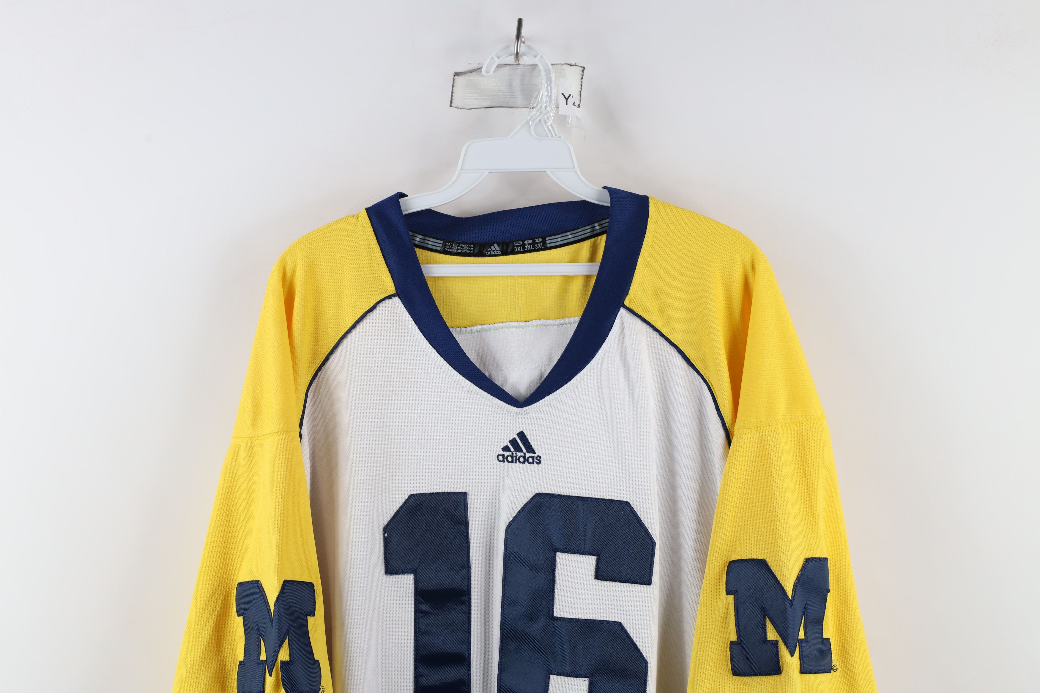 Adidas × Vintage Vintage Adidas Robinson University Michigan Football Jersey Size US XXL / EU 58 / 5 - 2 Thumbnail