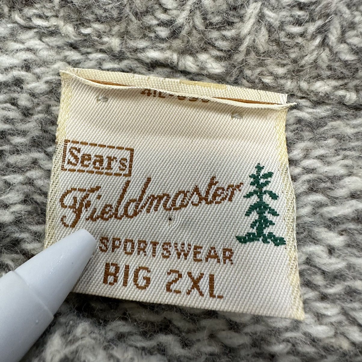 Sears Vintage Sears Fieldmaster Sportswear Wool Blend Knit Sweater Size US XXL / EU 58 / 5 - 3 Thumbnail