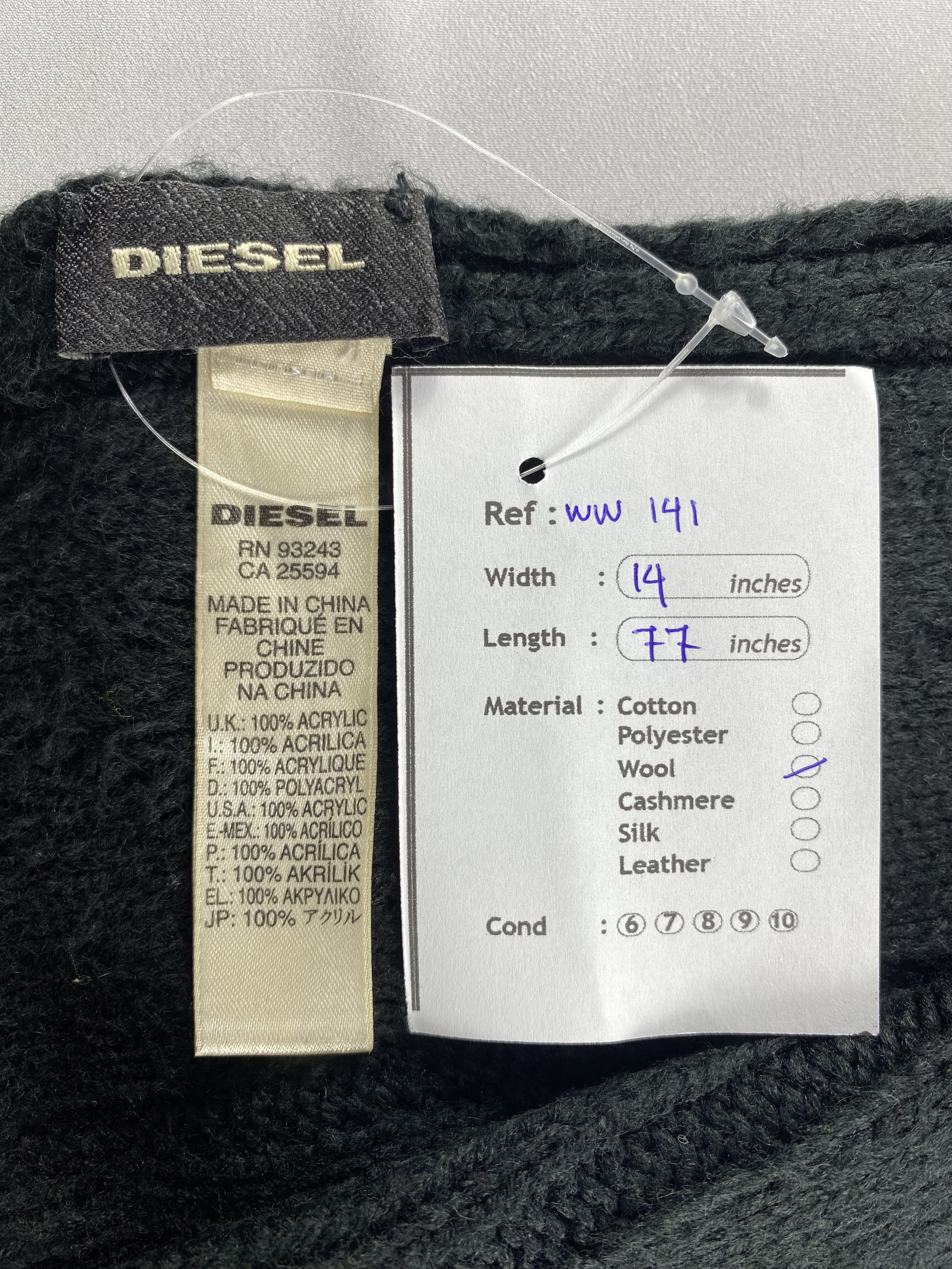 Diesel Diesel Scarf / Muffler / Neckwear - WW141 Size ONE SIZE - 8 Thumbnail
