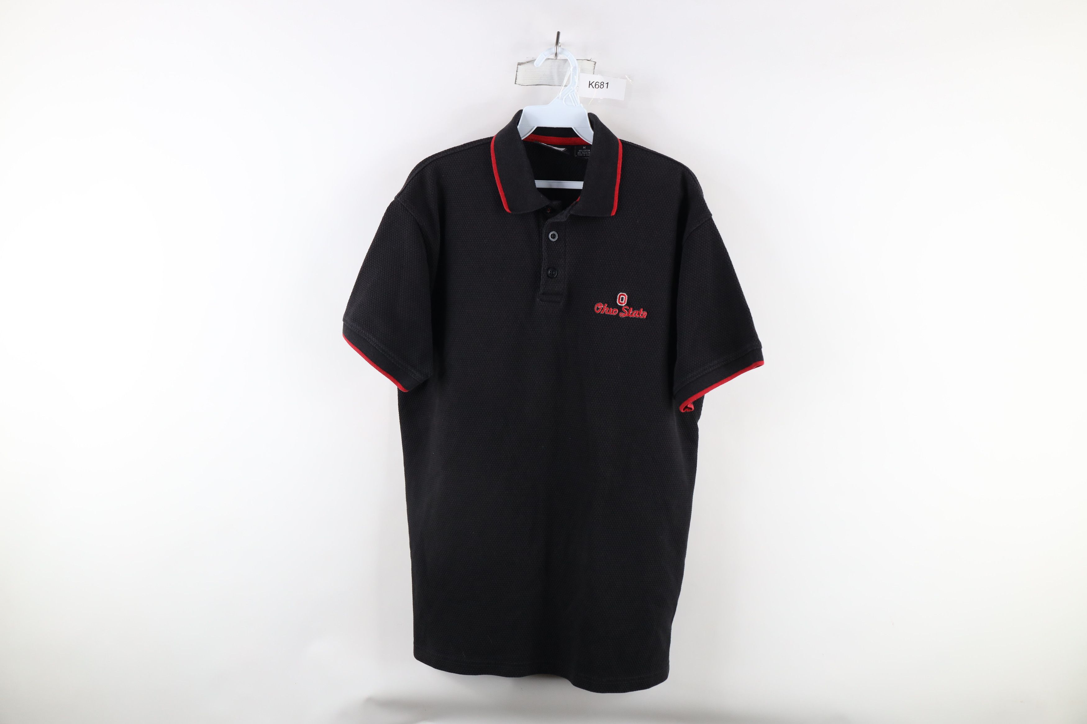 Vintage Vintage 90s Knit Spell Out Ohio State University Polo Size US M / EU 48-50 / 2 - 1 Thumbnail