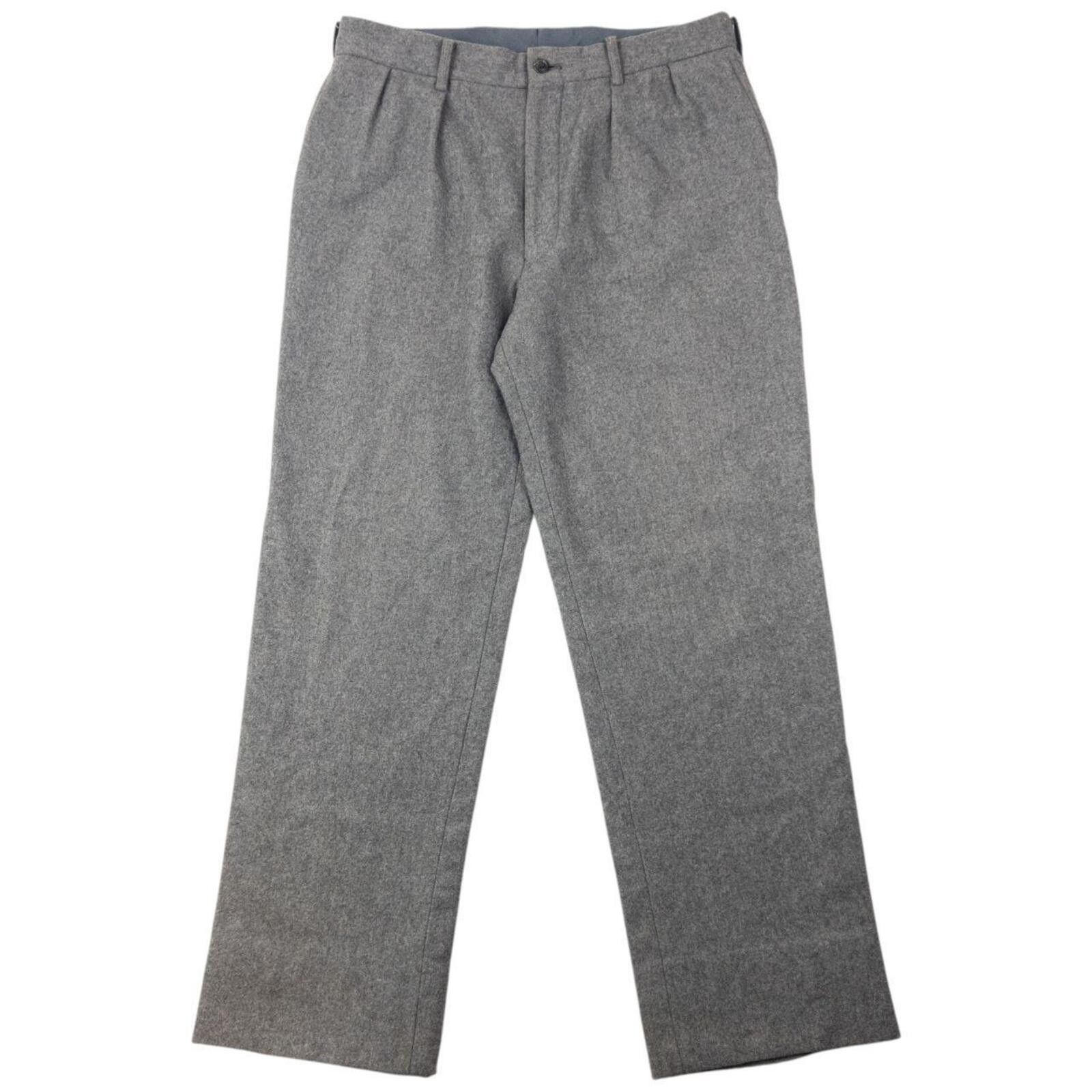 Issey Miyake Vintage 2000s Issey Miyake White Label Wool Trousers SizeW30 Size US 30 / EU 46 - 1 Thumbnail