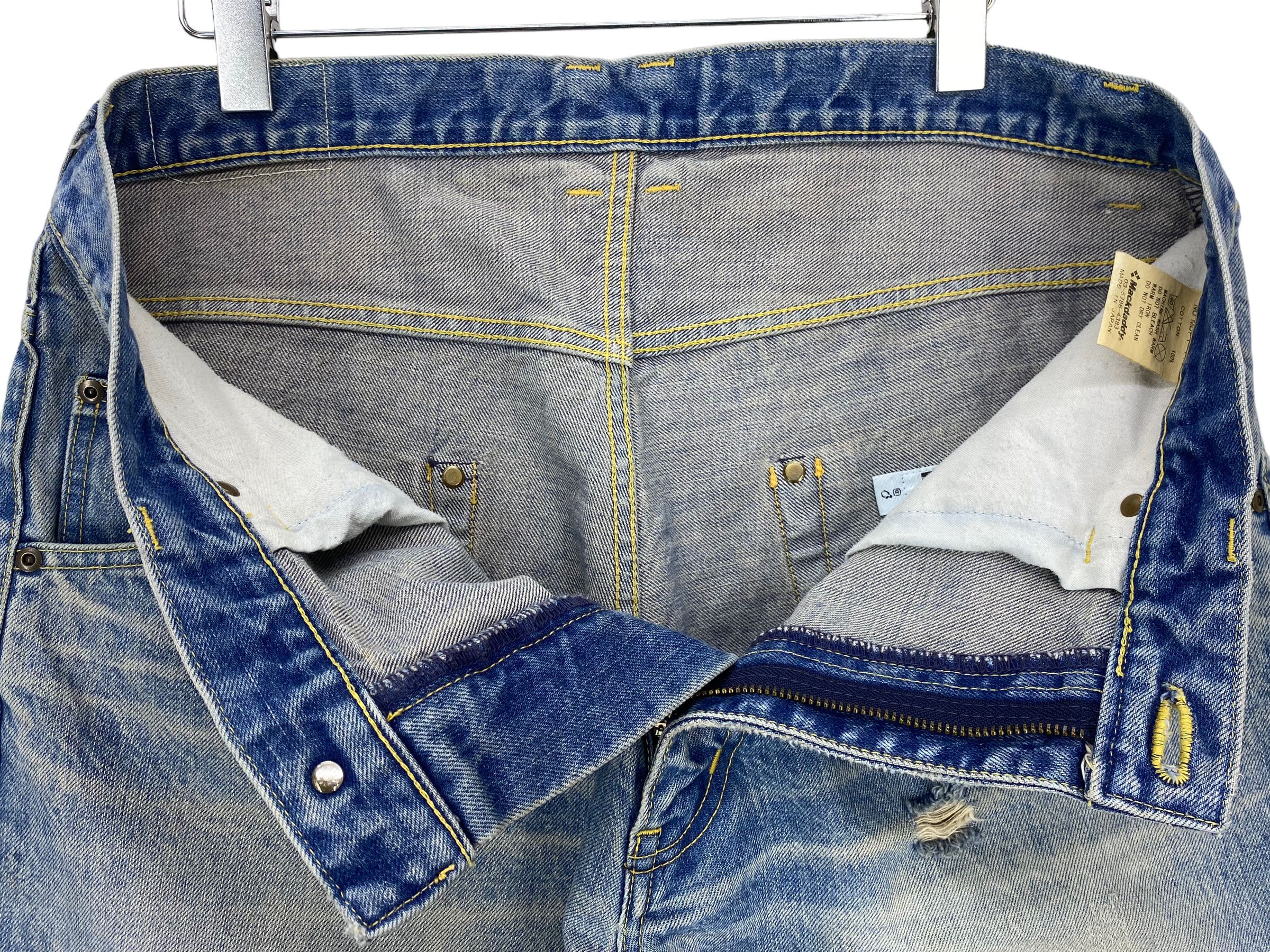 Japanese Brand Mack Daddy Hip Hop Baggy Light Wash Loose Jeans Size US 34 / EU 50 - 9 Thumbnail
