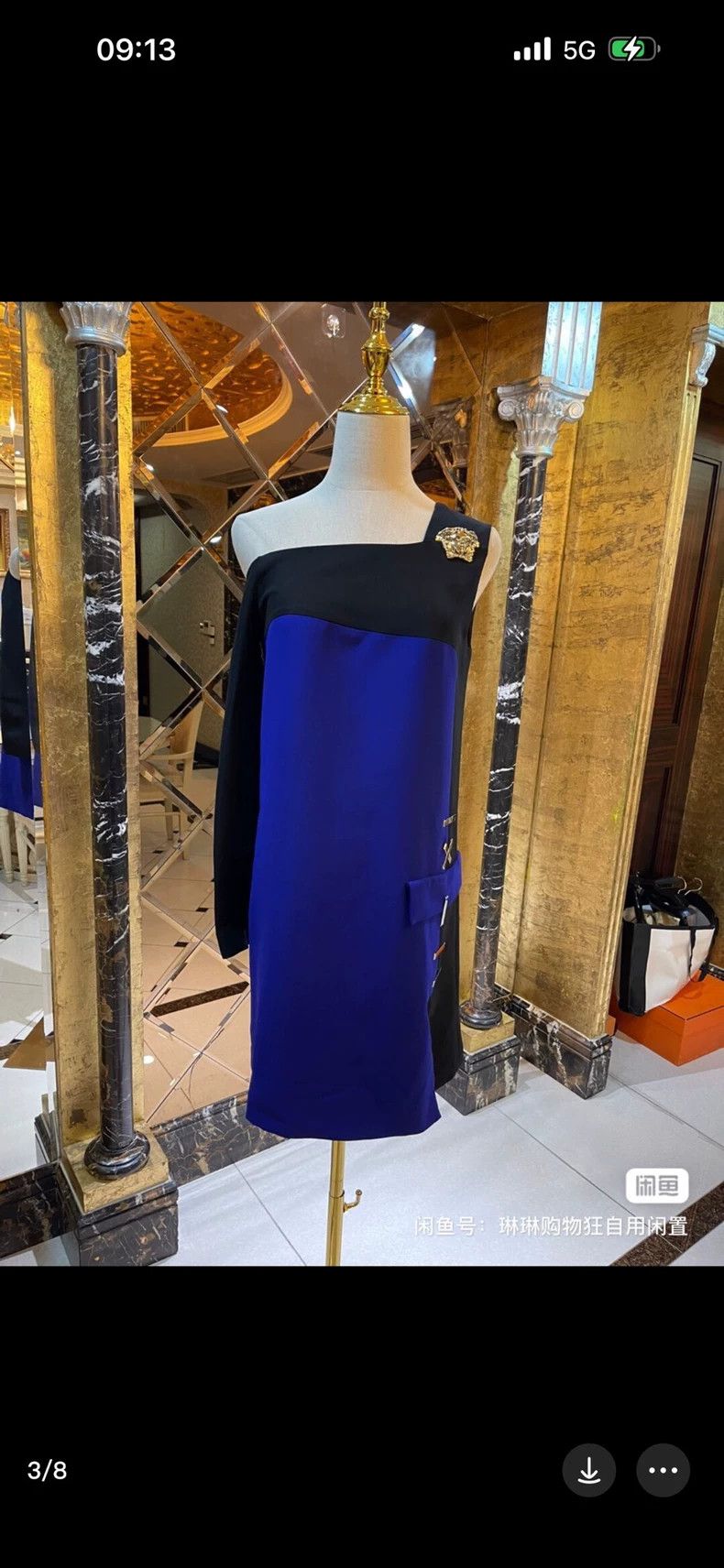 Versace Versace One shoulder dress mulberry silk dress Size M / US 6-8 / IT 42-44 - 3 Thumbnail