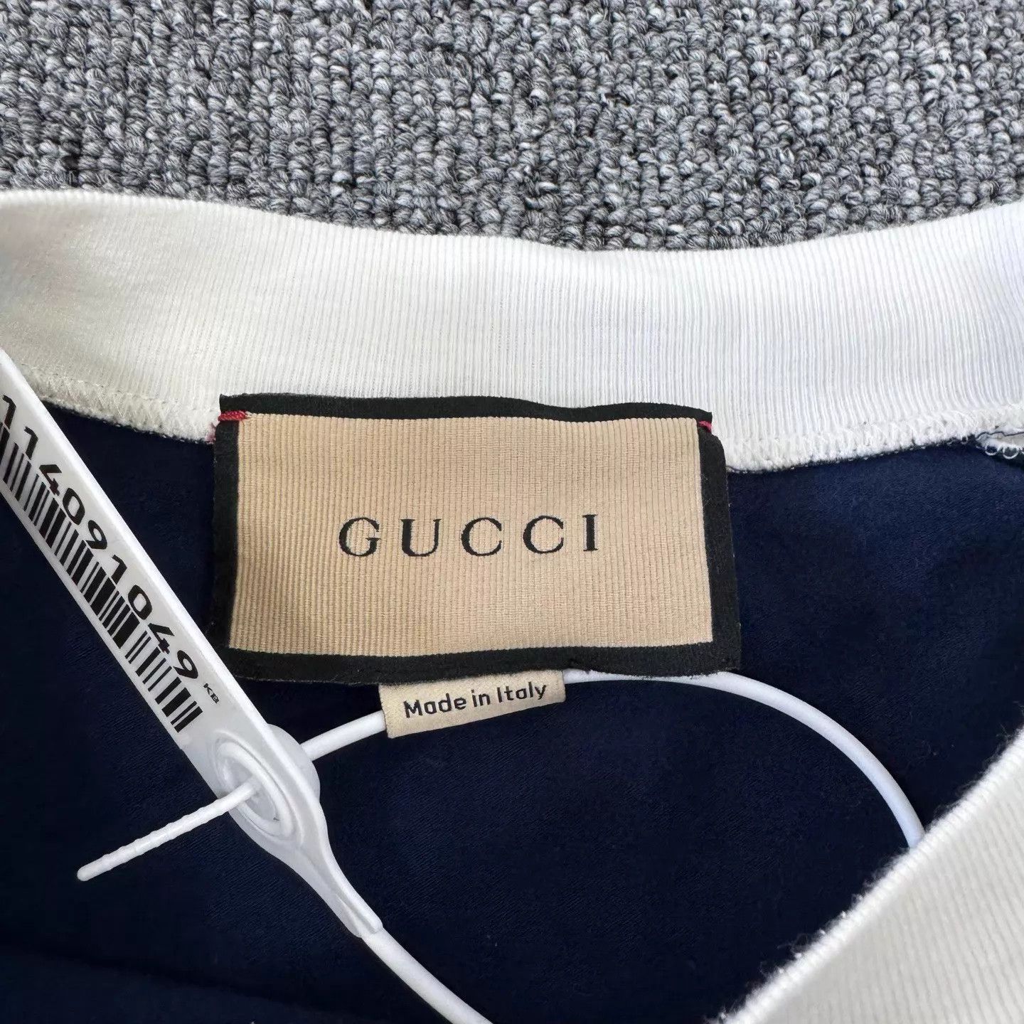 Gucci Gucci Colorblock Embroidered Logo Drop-shoulder Tee M 99N Size M / US 6-8 / IT 42-44 - 5 Thumbnail