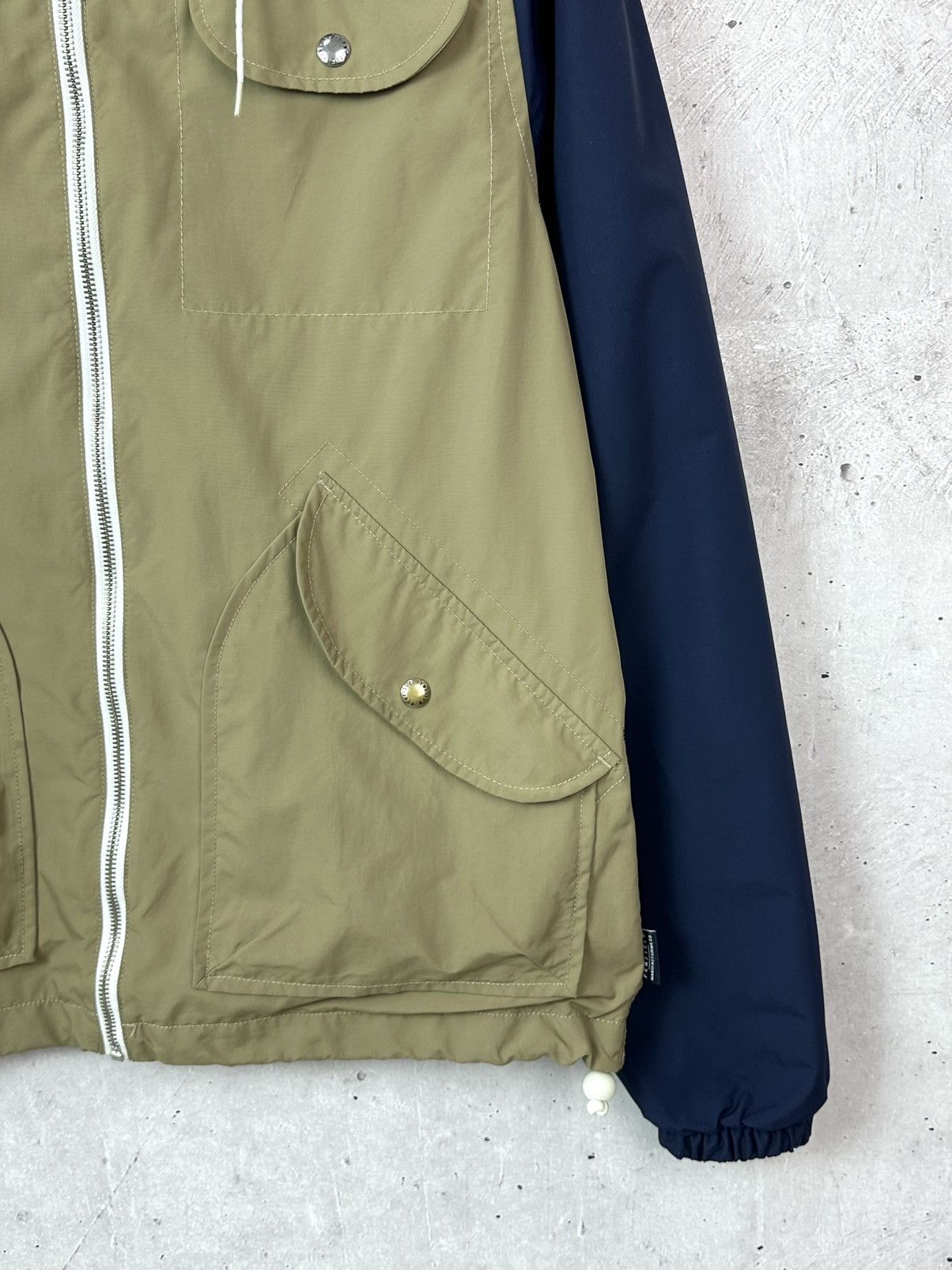 Penfield Penfield Blue-Beige Nylon Patch Pocket Men’s Hooded Jacket Size US M / EU 48-50 / 2 - 5 Thumbnail