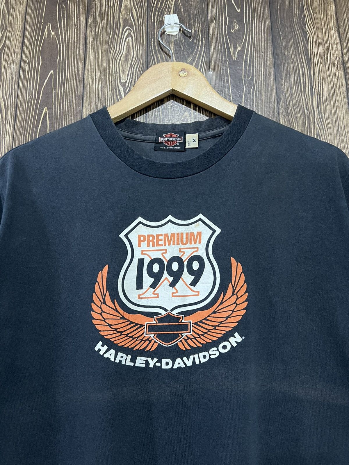 Harley Davidson Vintage 90s Harley Davidson Premium X Single Stitch Tshirt Size US M / EU 48-50 / 2 - 2 Thumbnail