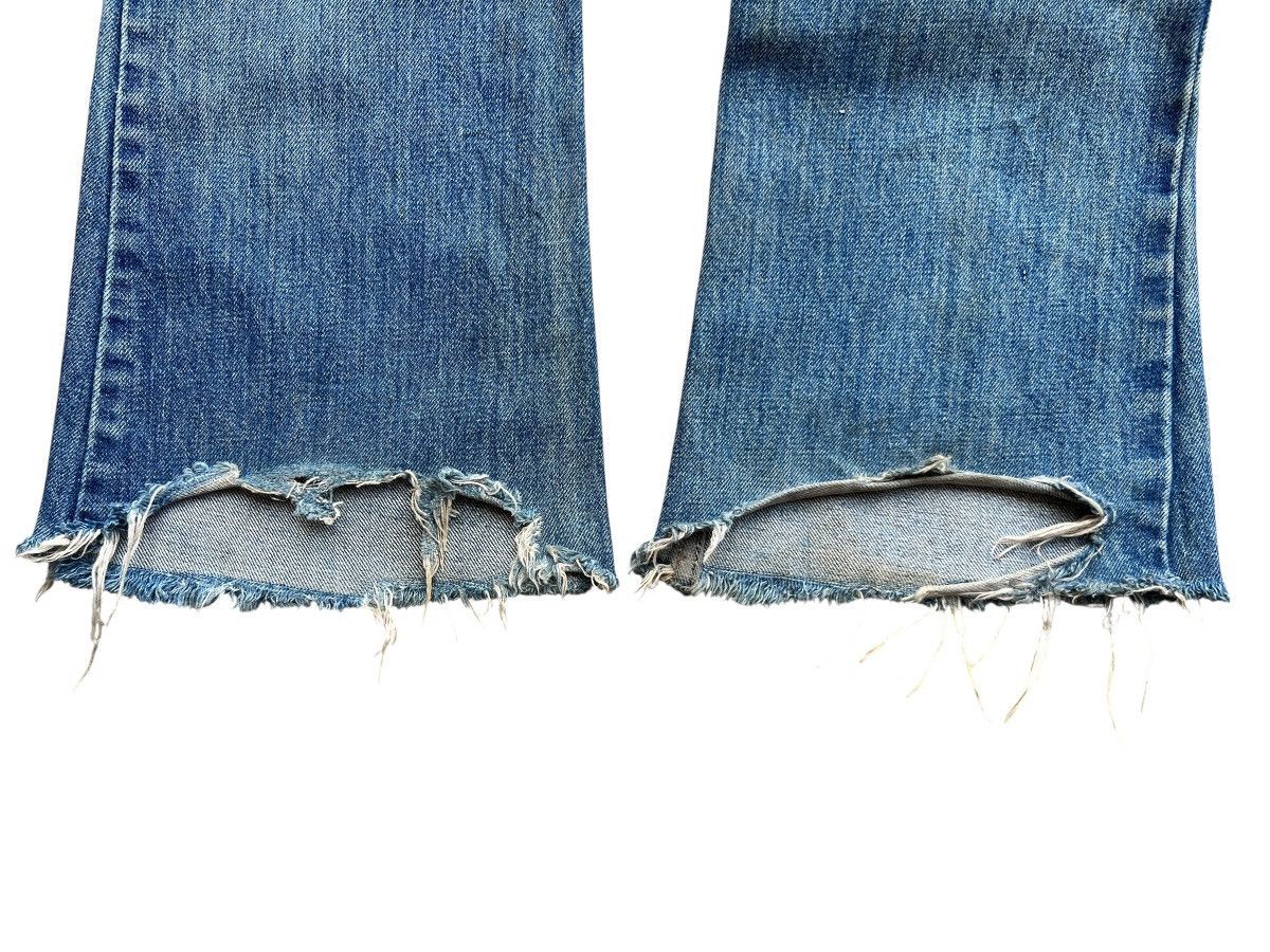 Levi's Vintage 70s Levi’s 646 Orange Bootcut Distressed Denim Jeans Size US 32 / EU 48 - 10 Thumbnail