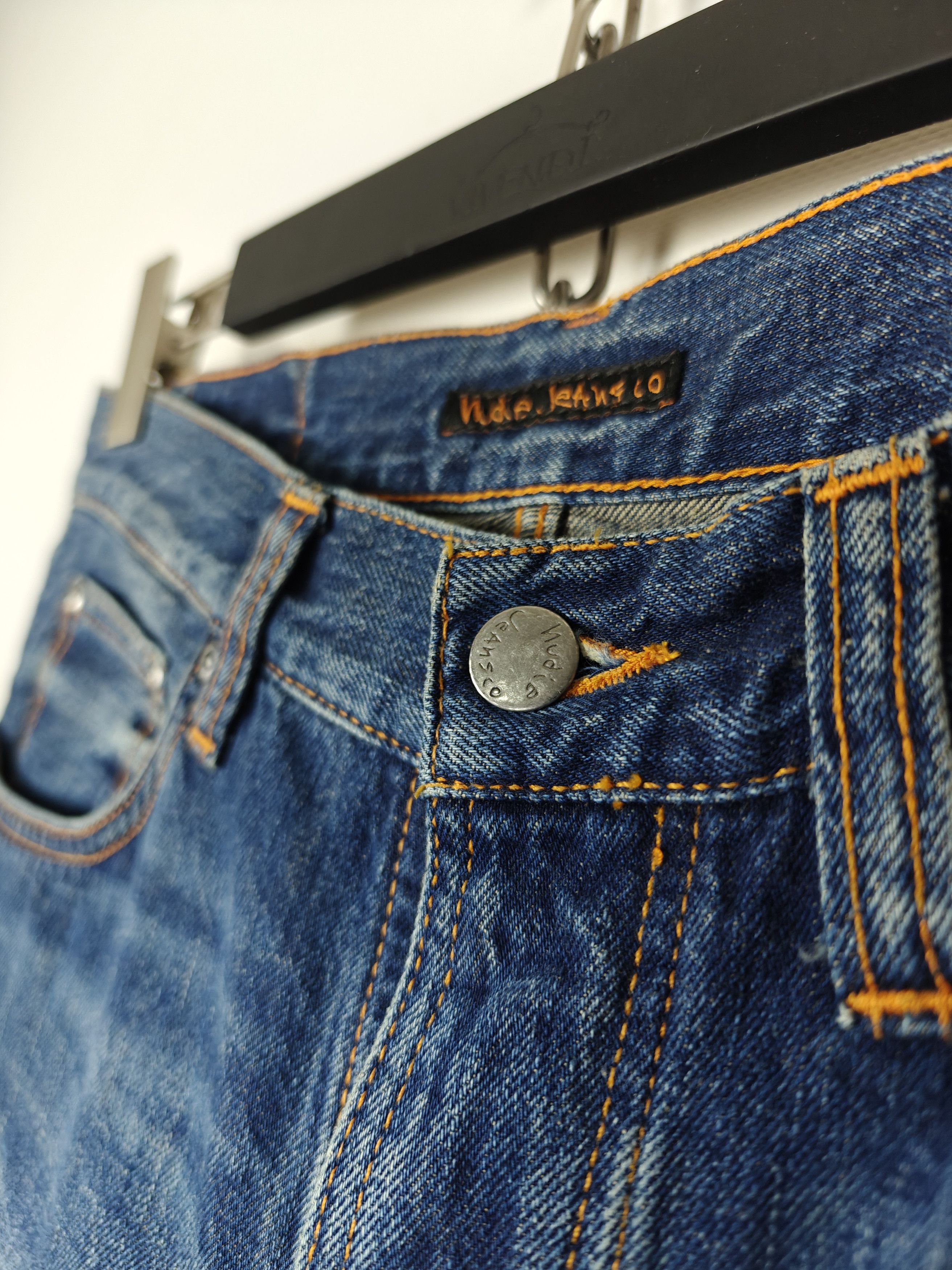 Nudie Jeans Nudie Jeans Rigid Dream Blue Denim Pants size 31x30 Size US 31 - 6 Thumbnail
