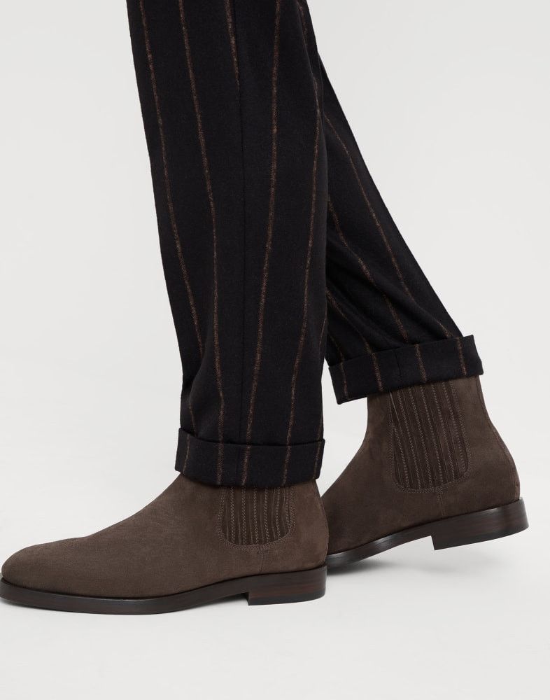 Brunello Cucinelli o1w1db10825 Pair Of Ankle Boots in Brown Size US 10 / EU 43 - 5 Thumbnail