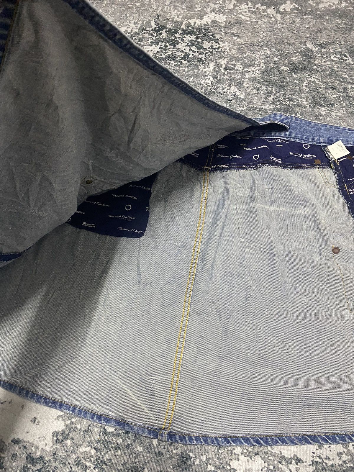 Japanese Brand Westwood Outfitters Denim Jeans Mini Skirt Size 30" / US 8 / IT 44 - 11 Thumbnail
