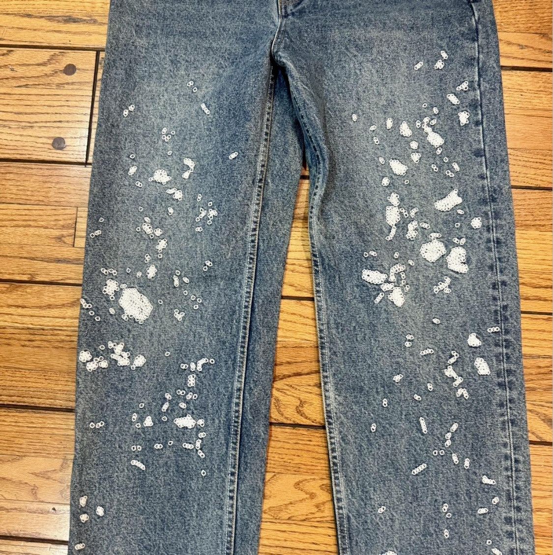 Fugazi Splatter Denim Embroidered Size US 28 / EU 44 - 2 Thumbnail