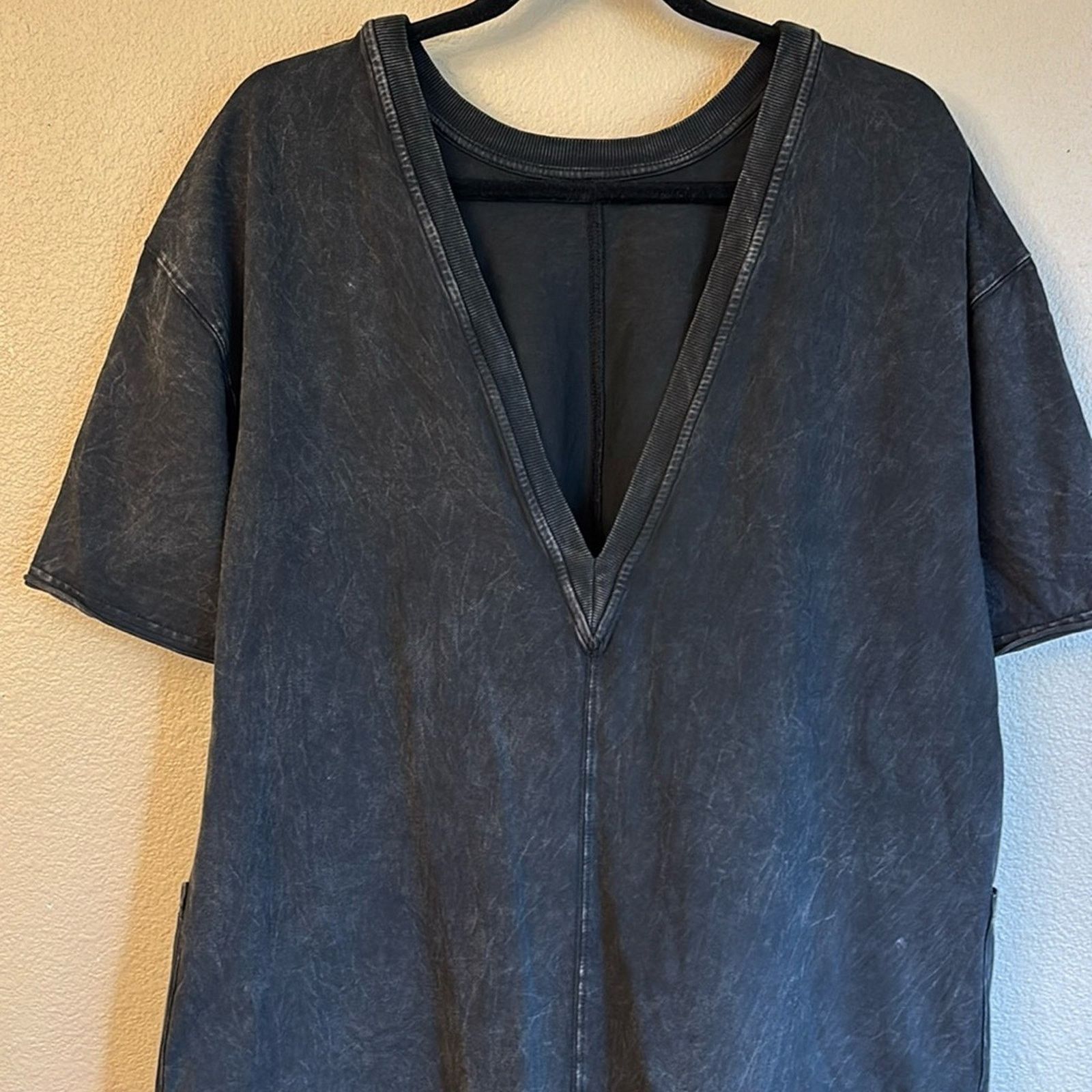 Free People FREE PEOPLE Movement HOT SHOT TEE ROMPER Shorts Washed Black Size 27" / US 4 / IT 40 - 12 Thumbnail