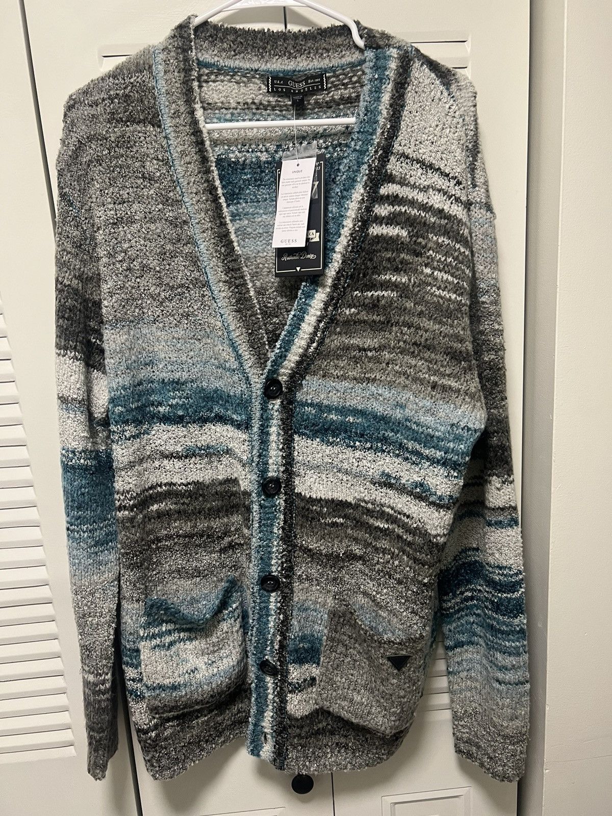 Guess Guess Cardigan Knitted Size US L / EU 52-54 / 3 - 3 Thumbnail