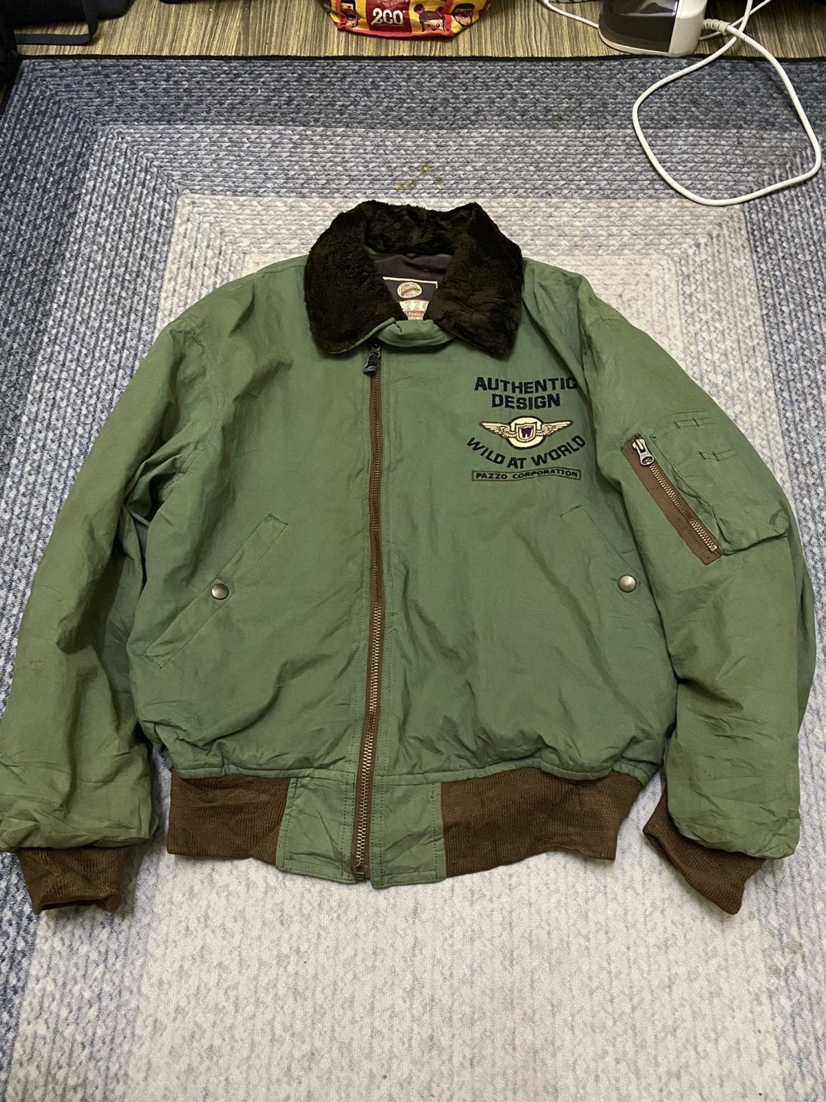 Pazzo VINTAGE PAZZO WILDERS BOMBER JACKET Size US L / EU 52-54 / 3 - 2 Thumbnail