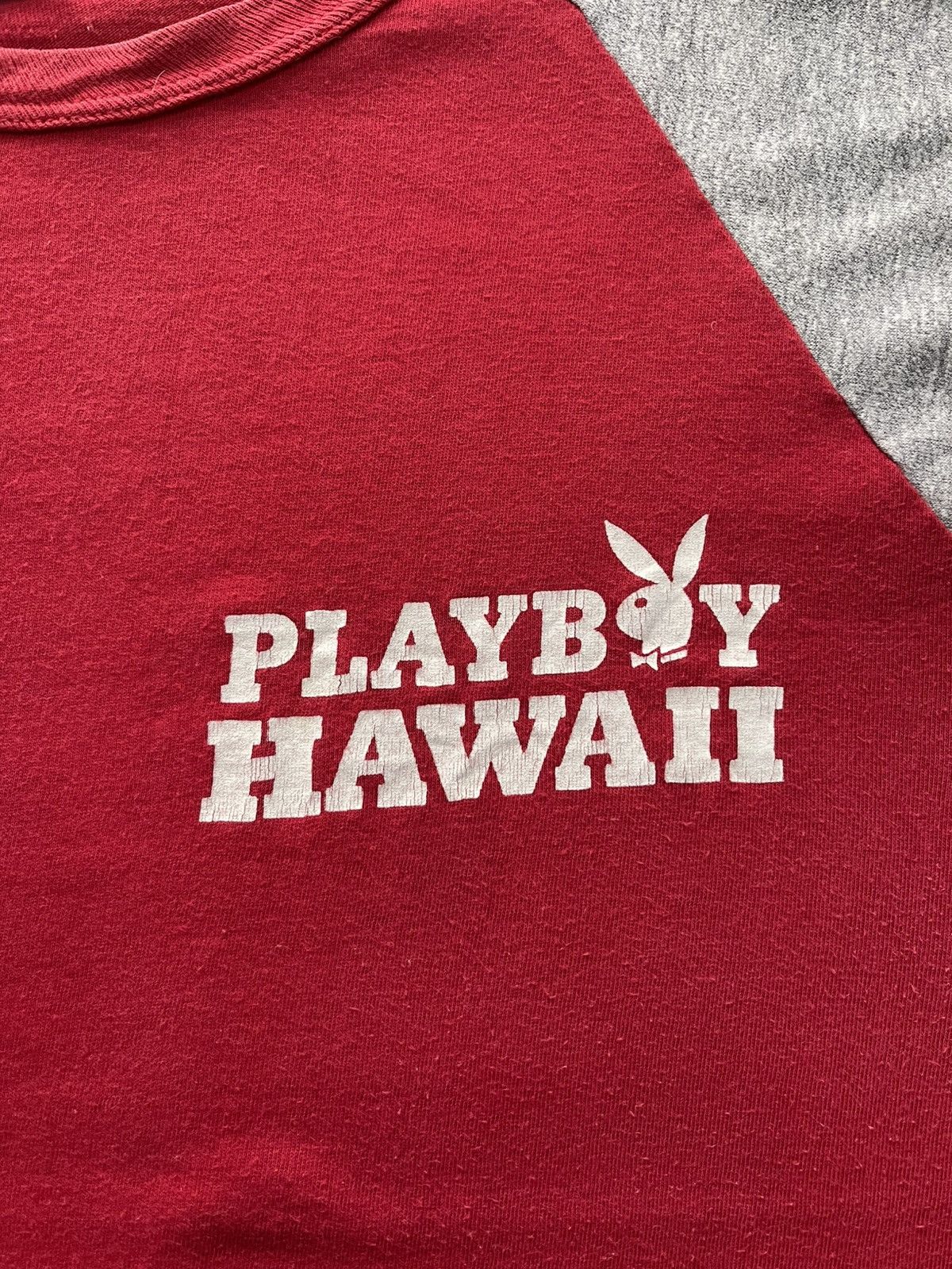 Playboy VINTAGE 80S PLAYBOY HAWAII RAGLAN VERY RARE Size US M / EU 48-50 / 2 - 2 Thumbnail