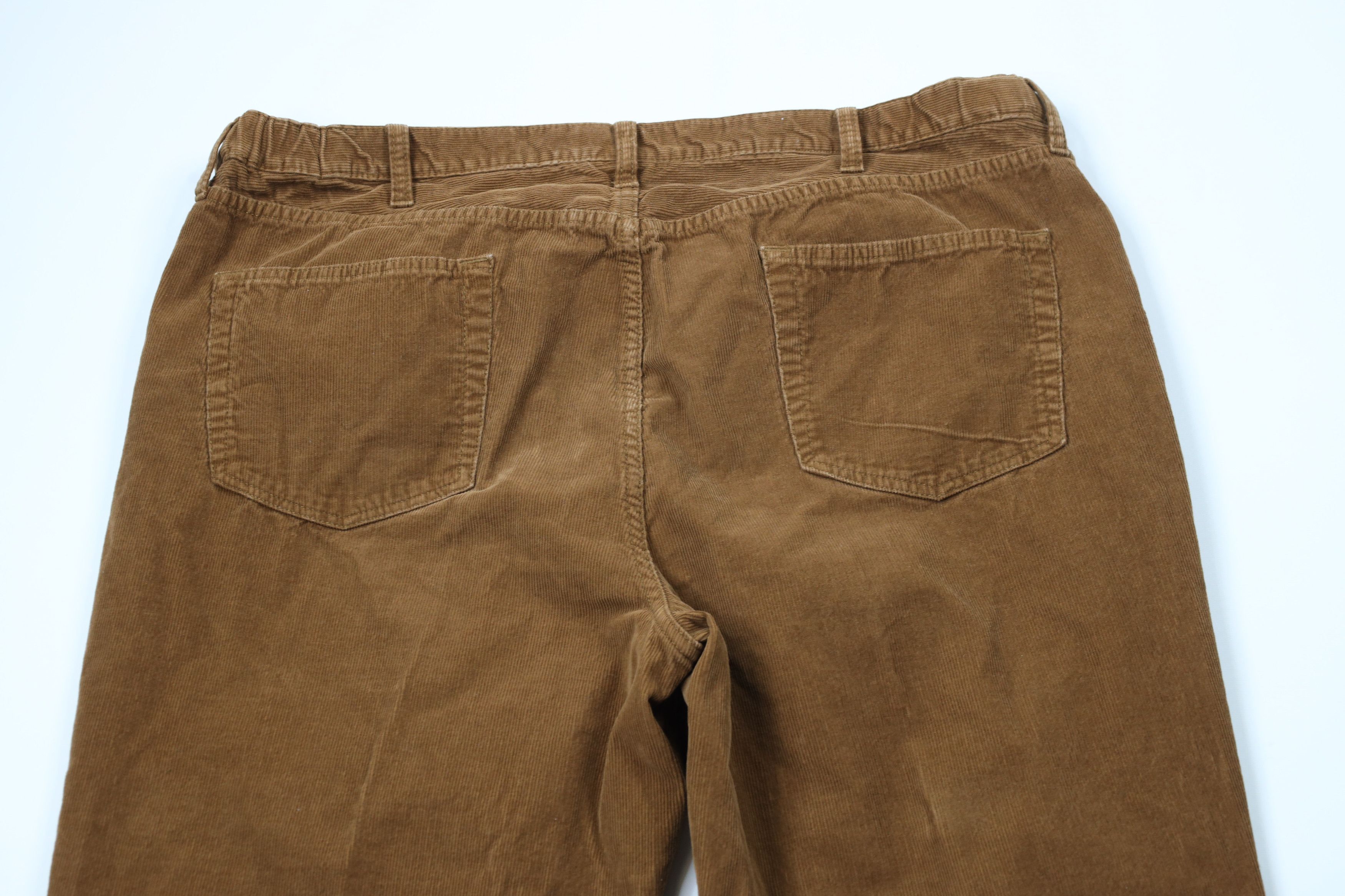 Lands' End × Vintage Vintage Lands End Fit Faded Wide Leg Corduroy Pants Brown Size US 44 / EU 60 - 8 Thumbnail