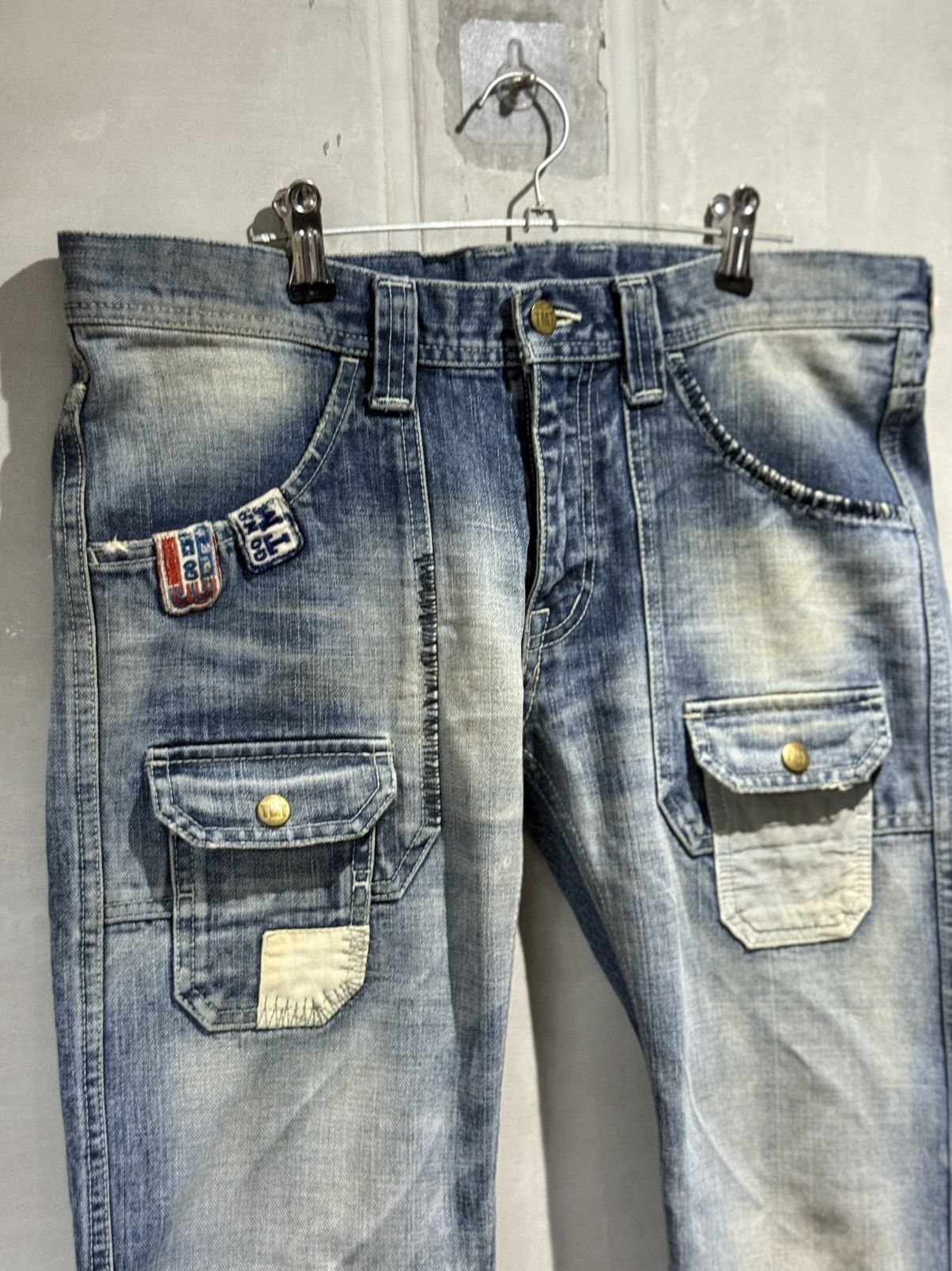 Japanese Brand Japanese fashion TMT japan Bush Denim PatchWork Jeans Size US 32 / EU 48 - 10 Thumbnail