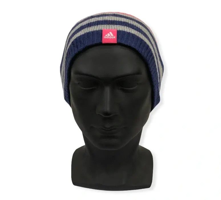 Adidas Vintage Adidas Striped Design beanie Hat Size ONE SIZE - 1 Thumbnail