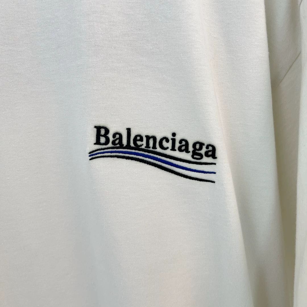 Balenciaga Balenciaga White Tee M Size US M / EU 48-50 / 2 - 4 Thumbnail