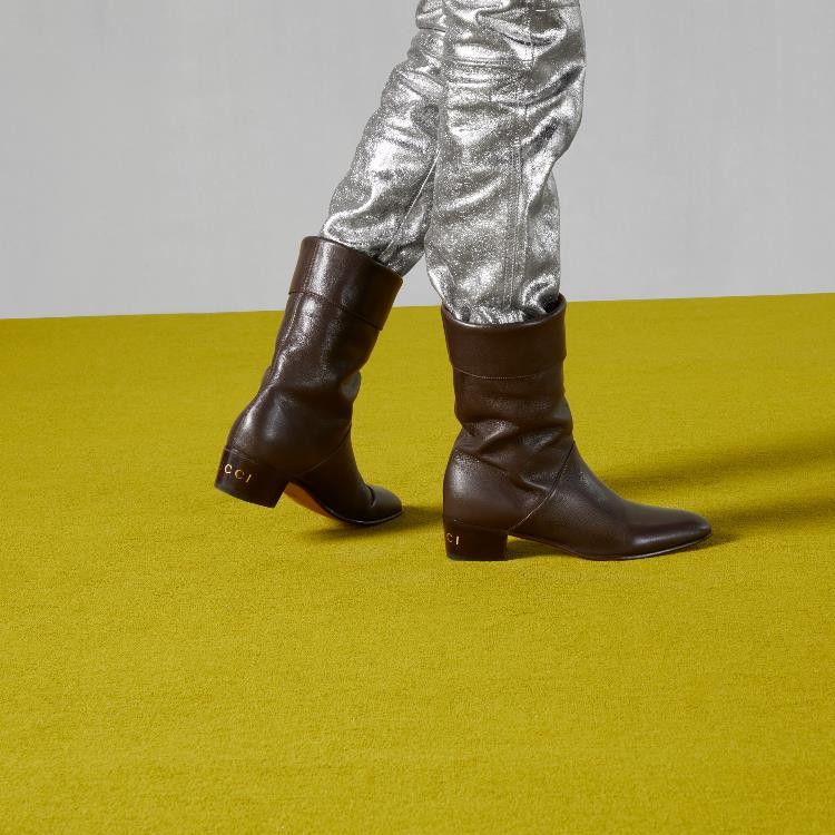 Gucci o1mt1gz0325 Heeled Boots in Brown Size US 7 / EU 40 - 2 Thumbnail
