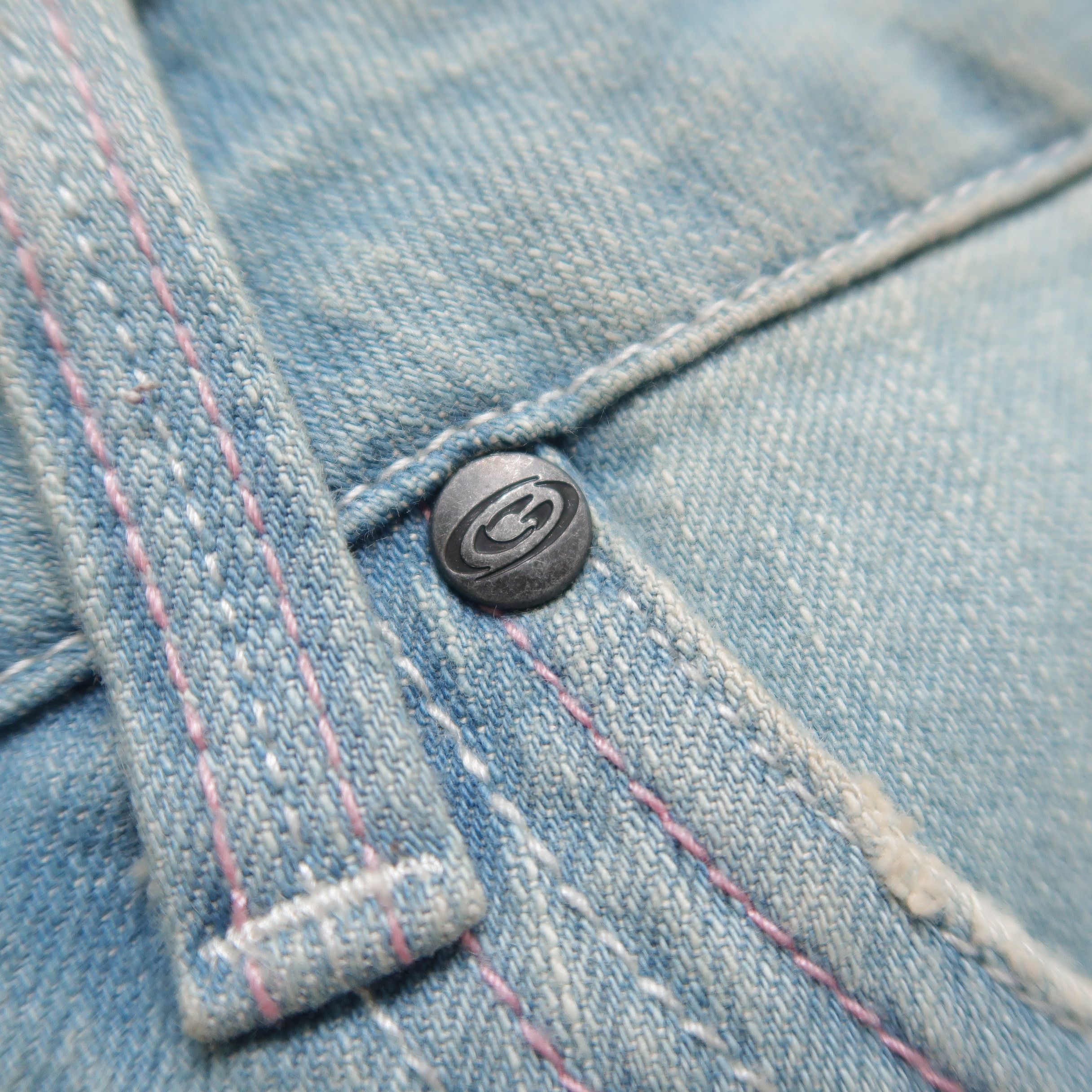 Le Grande Bleu (L.G.B.) 🔥Sick Y2K LGB Vintage Gotcha Banana Curved Denim Vkei Size US 32 / EU 48 - 5 Thumbnail
