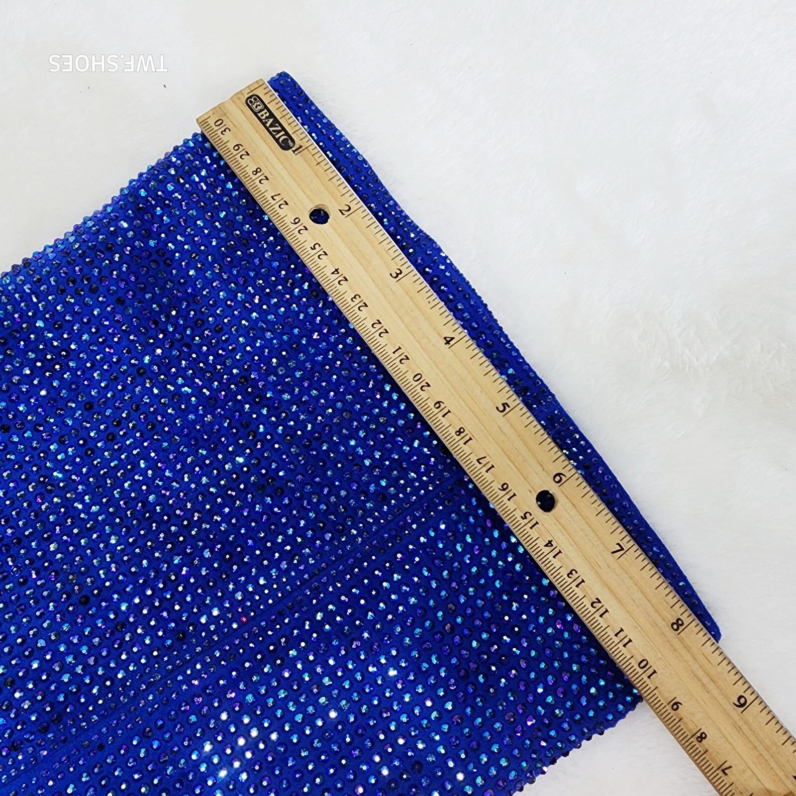 Other New Year Party Blue Rhinestone Thigh boots 4.25" Heels Party Size US 9 / IT 39 - 9 Thumbnail