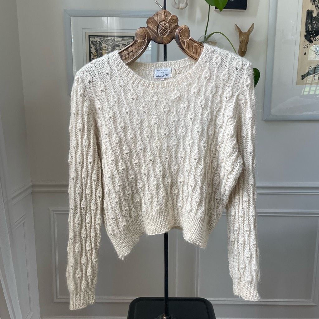 Other Vintage Olivia Paul 100% Alpaca Made in England Texture Knit Size L / US 10 / IT 46 - 1 Thumbnail